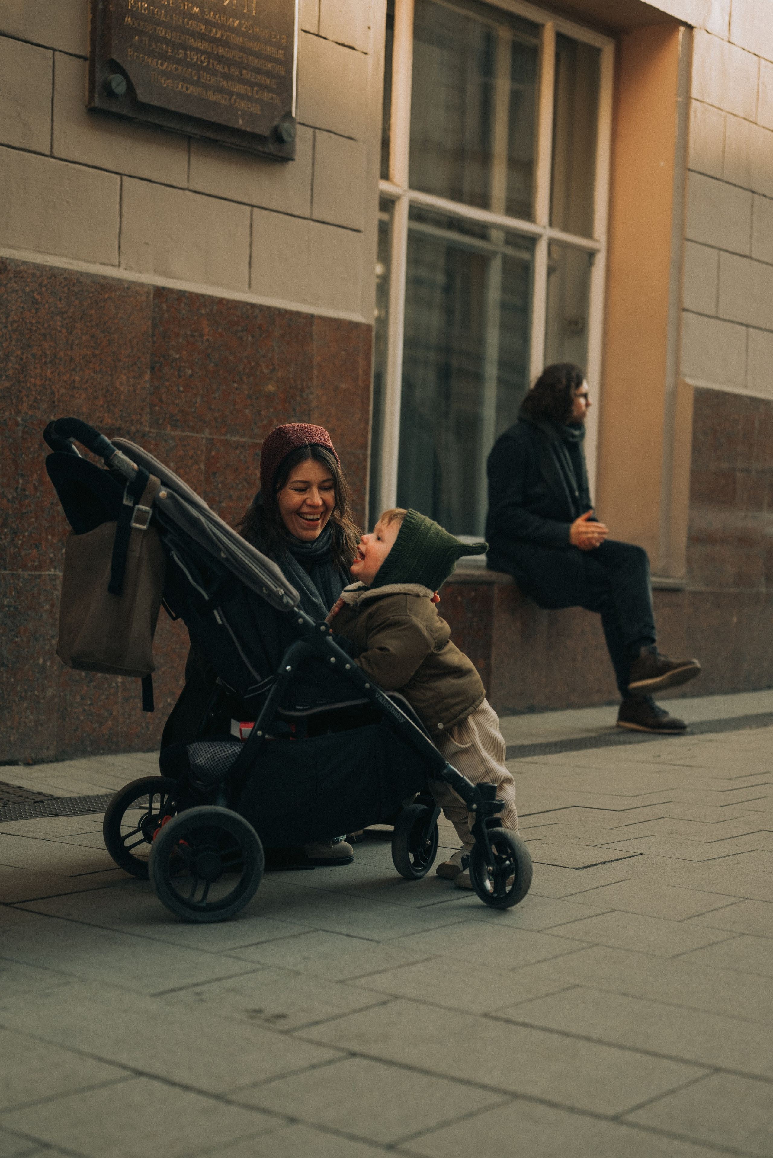 Прогулка по Москве. Ксения, Лев и Аркадий. Семейный фотограф в Москве Дарья Пузикова