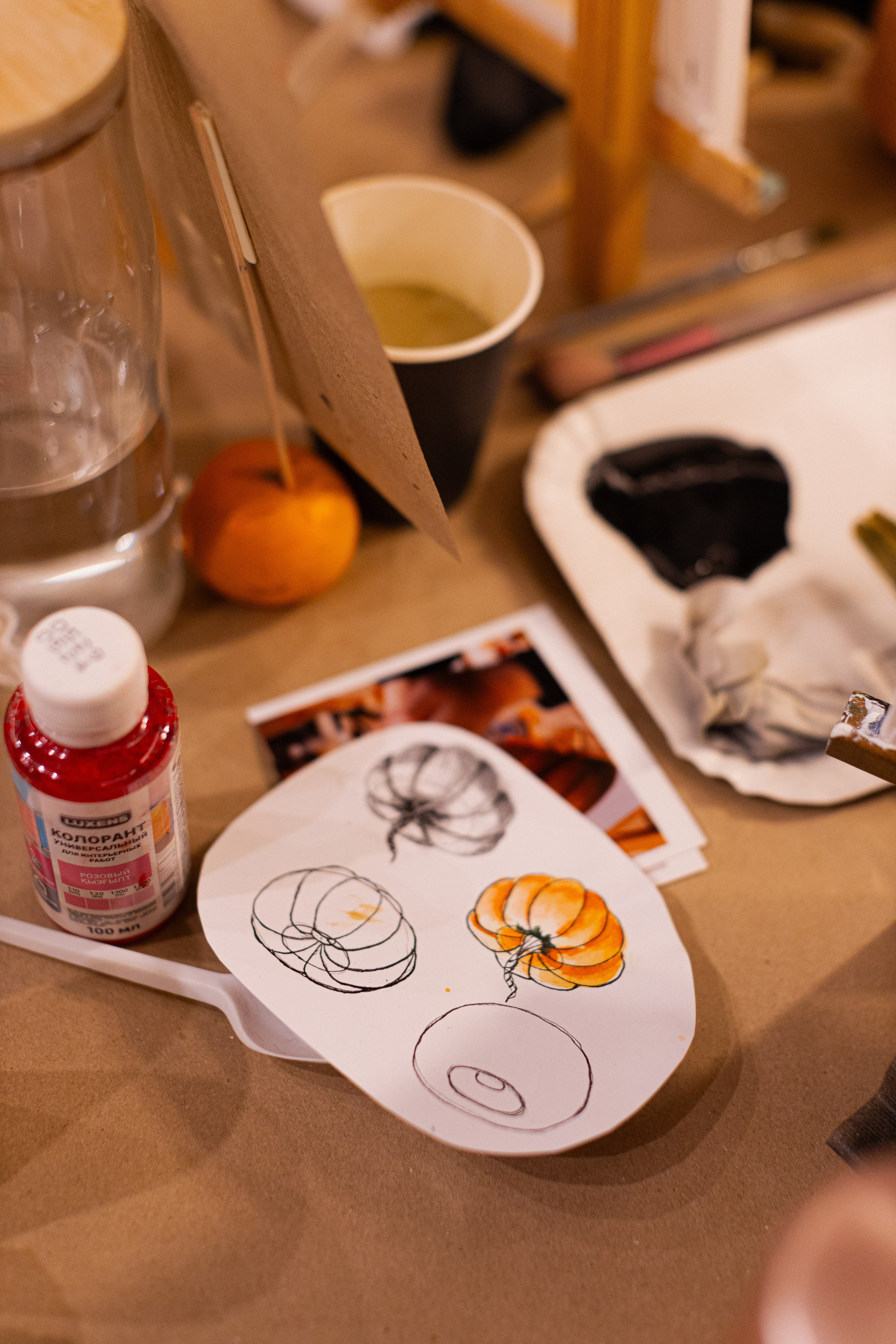 МК Тыква в кафе Здрасте. Анастасия Ракчеева Художник