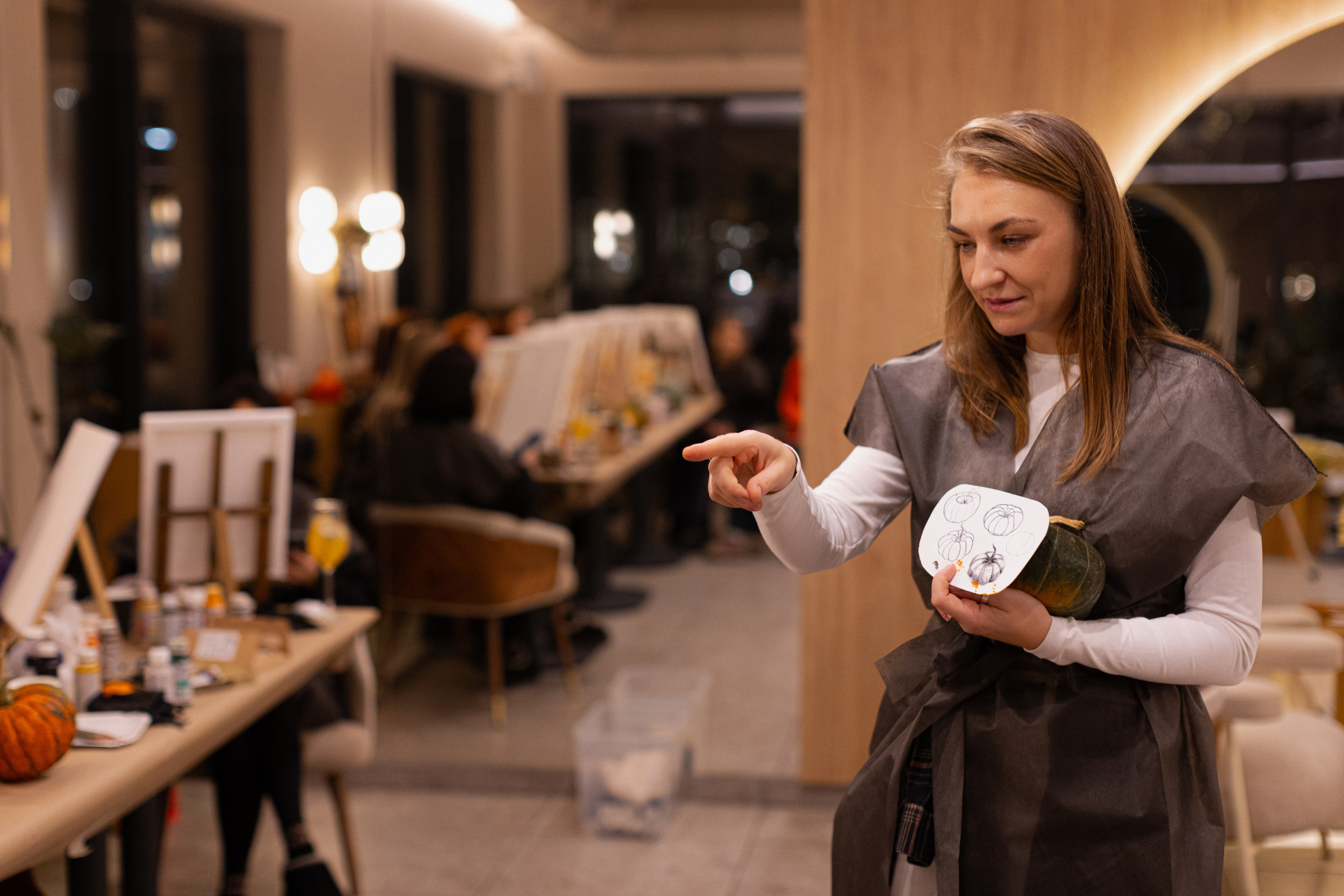 МК Тыква в кафе Здрасте. Анастасия Ракчеева Художник