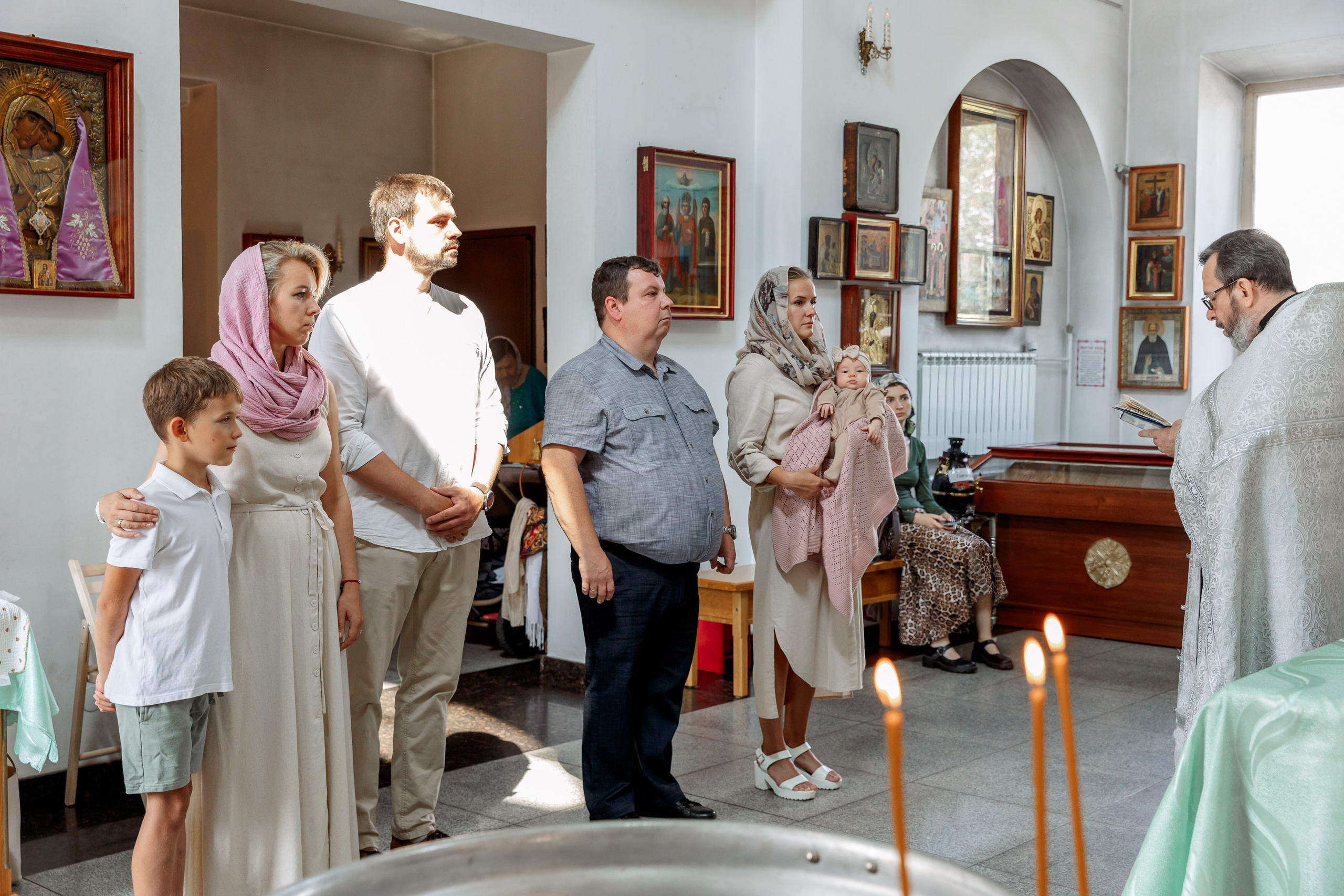 Крещение Сияны. Портретный и семейный фотограф в Москве Ирина Голубчина