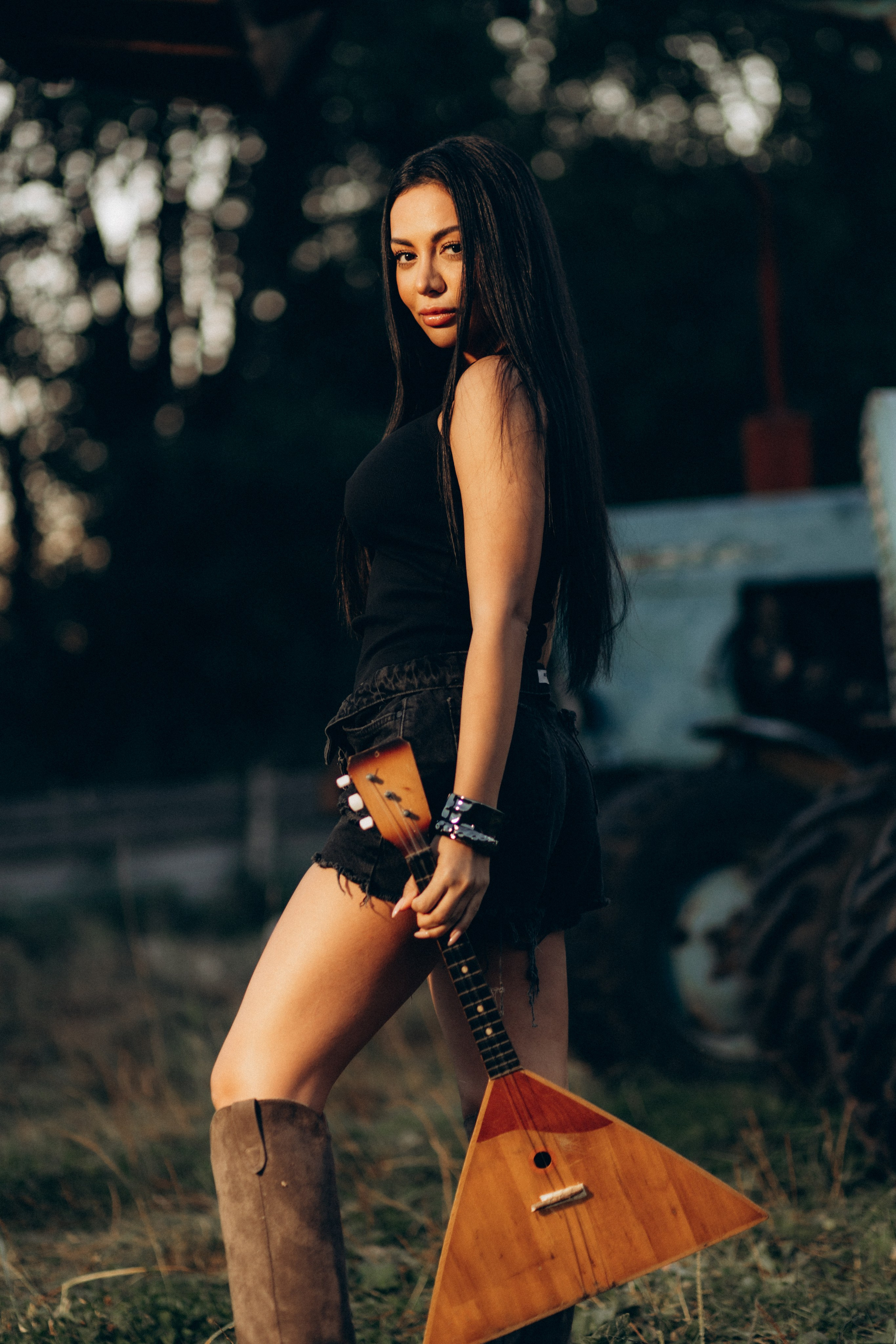 Jannet — балалайка (бэкстейдж к клипу). Фотограф НОГИНСК, Москва, Анастасия Белая