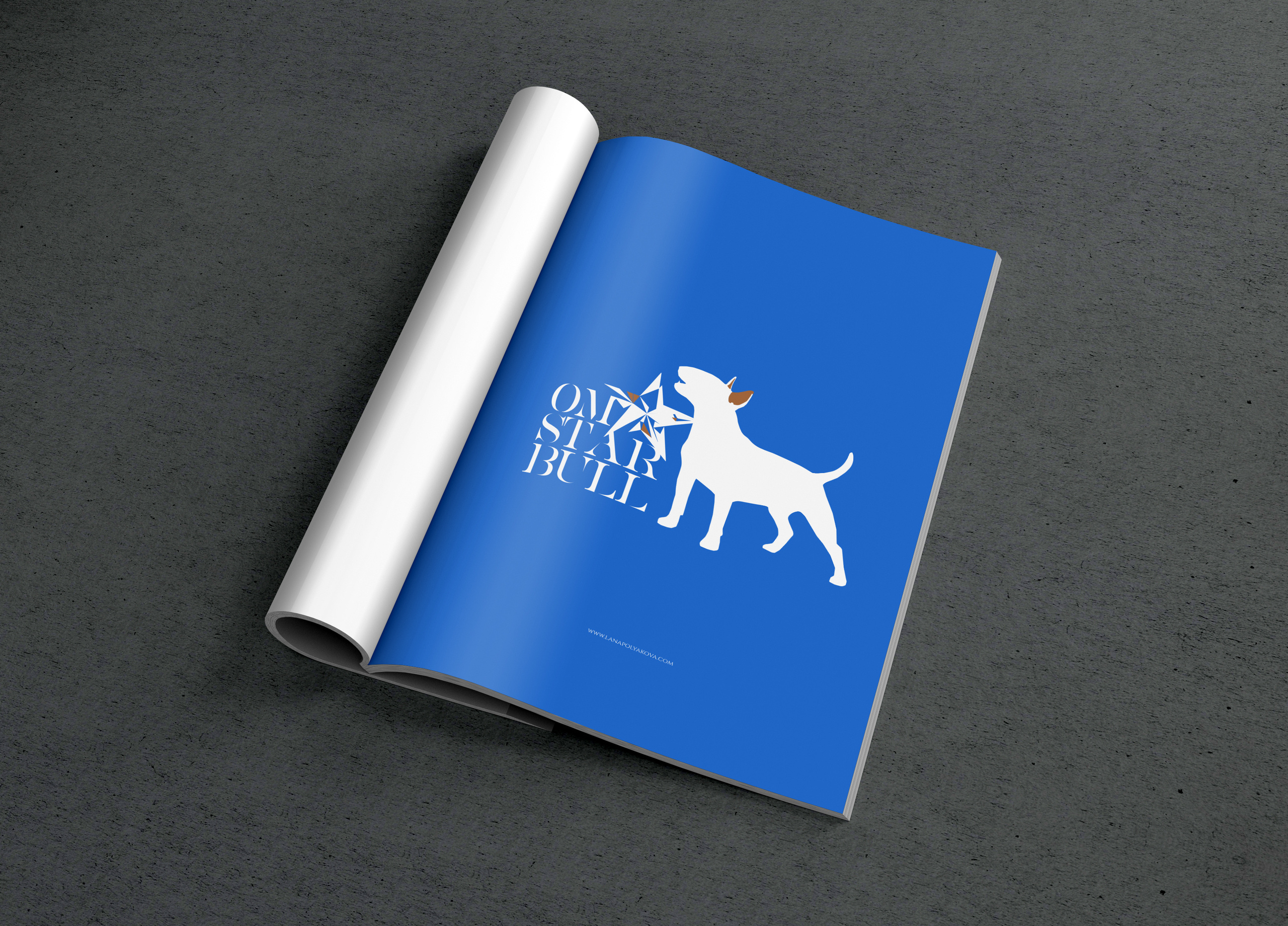 Логотип для питомника бультерьеров OMSTAR BULL