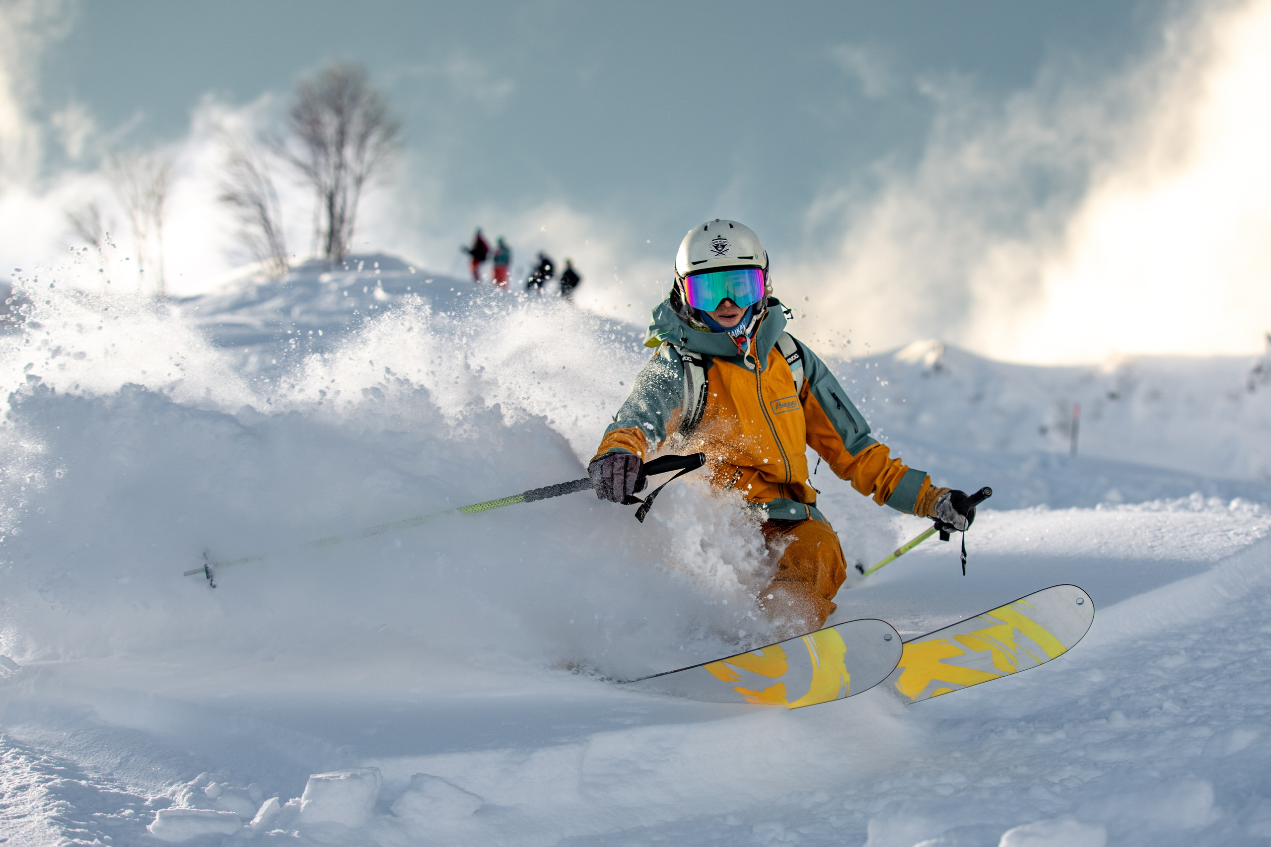 Внетрассовое катание в рамках фрирайд кэмпа с Еленой Ануфриковой. Репортажный фотограф в Красной Поляне и Сочи Павлюченко Екатерина