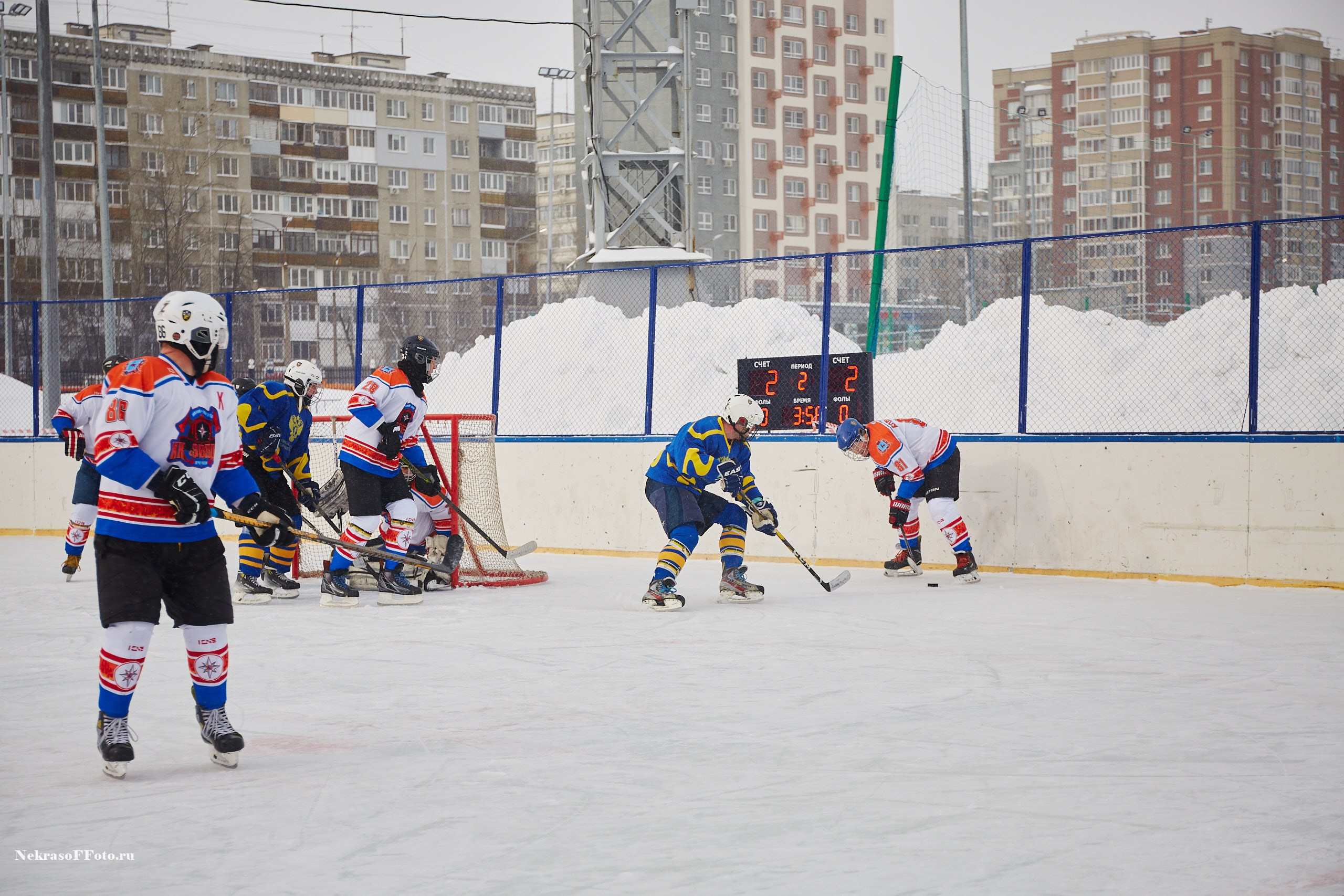Турнир по хоккею «Русская классика» в рамках Офицерской хоккейной лиги. Спортивный фотограф Некрасов Денис