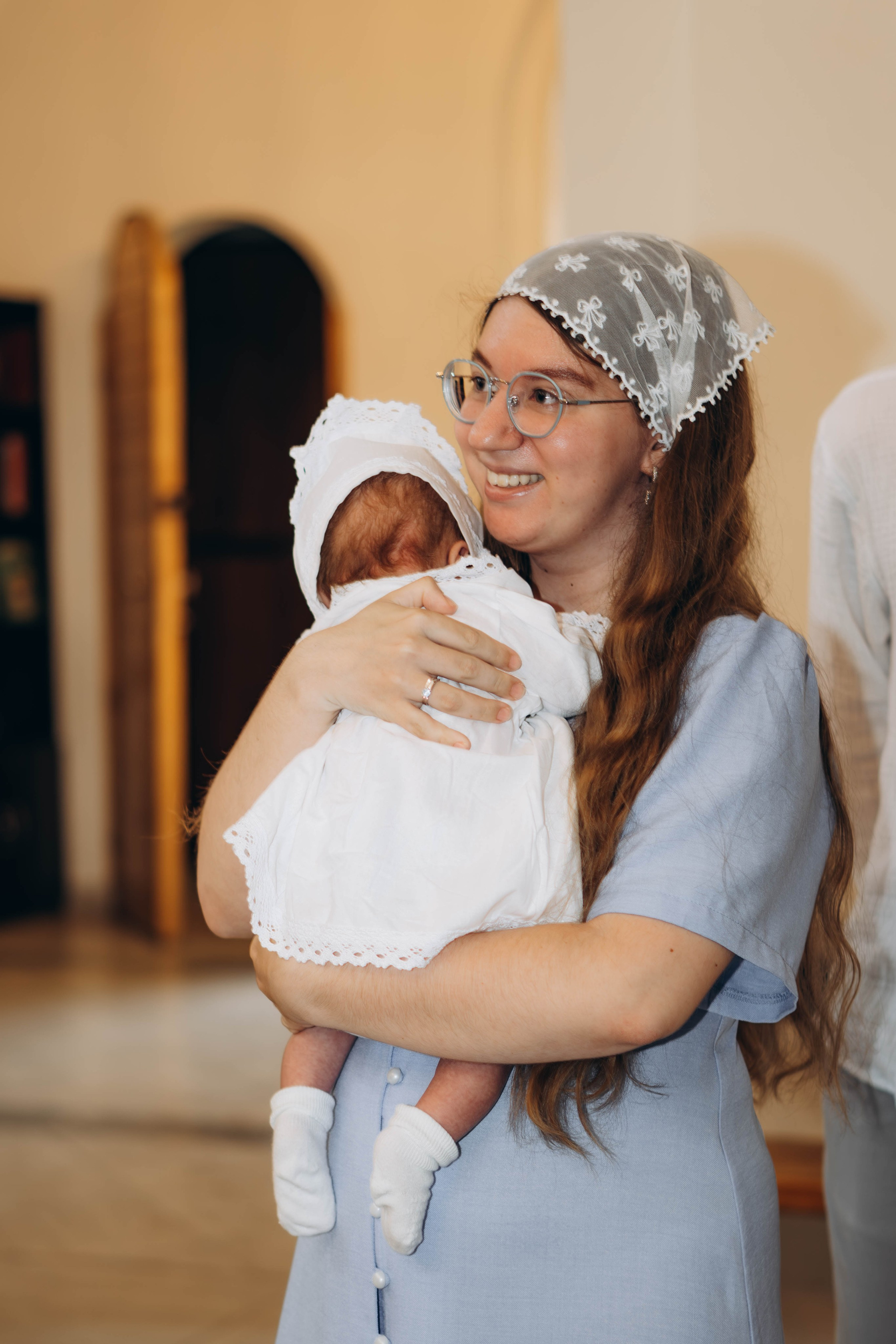 Крещение Тихона Церковь Почаевской иконы Божией Матери в Салтыковке. Фотограф Москва Валерия Веденина