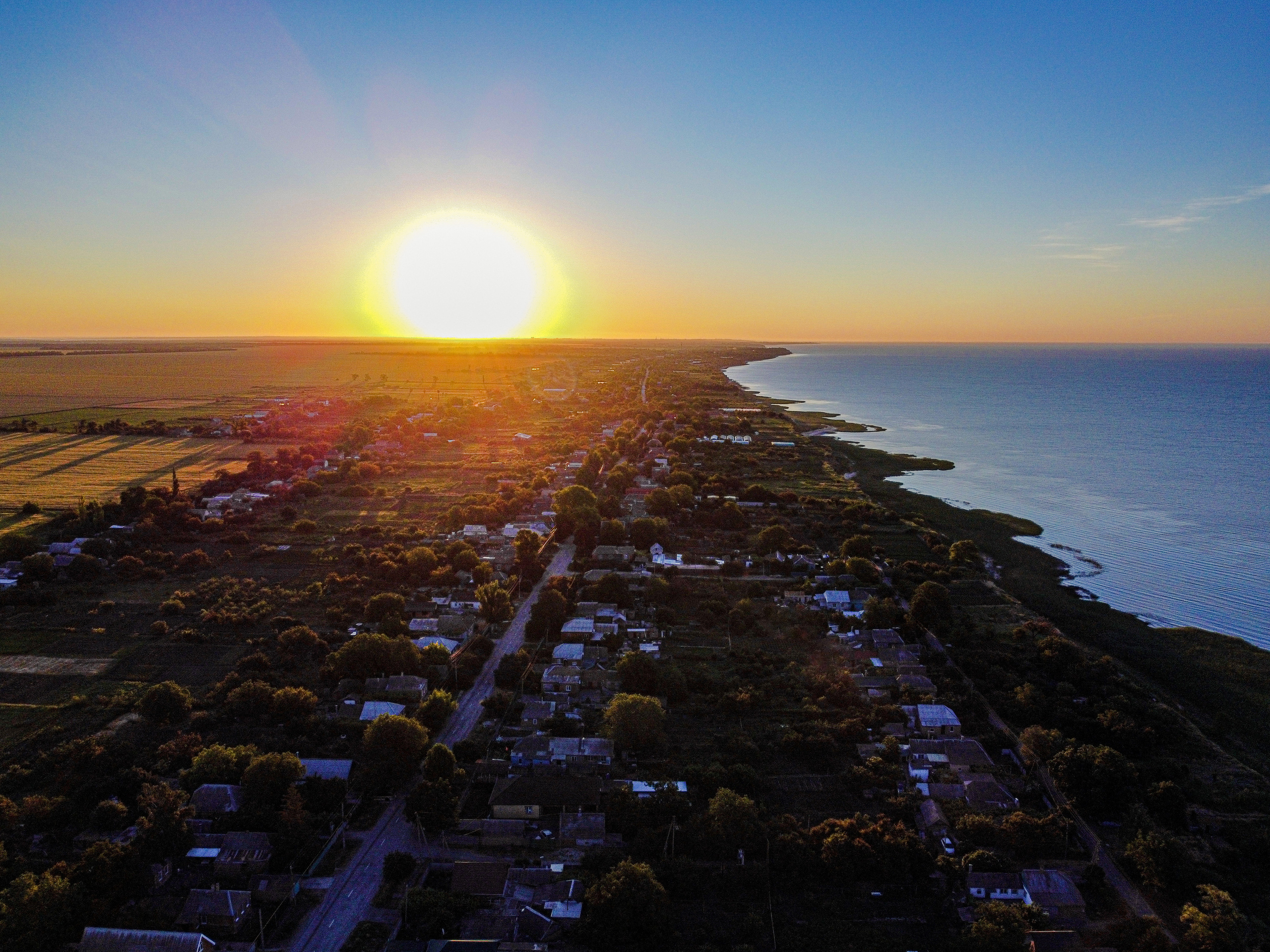 Золотая коса. Рассвет с дрона. Сайт пейзажного фотографа Павла Крайникова