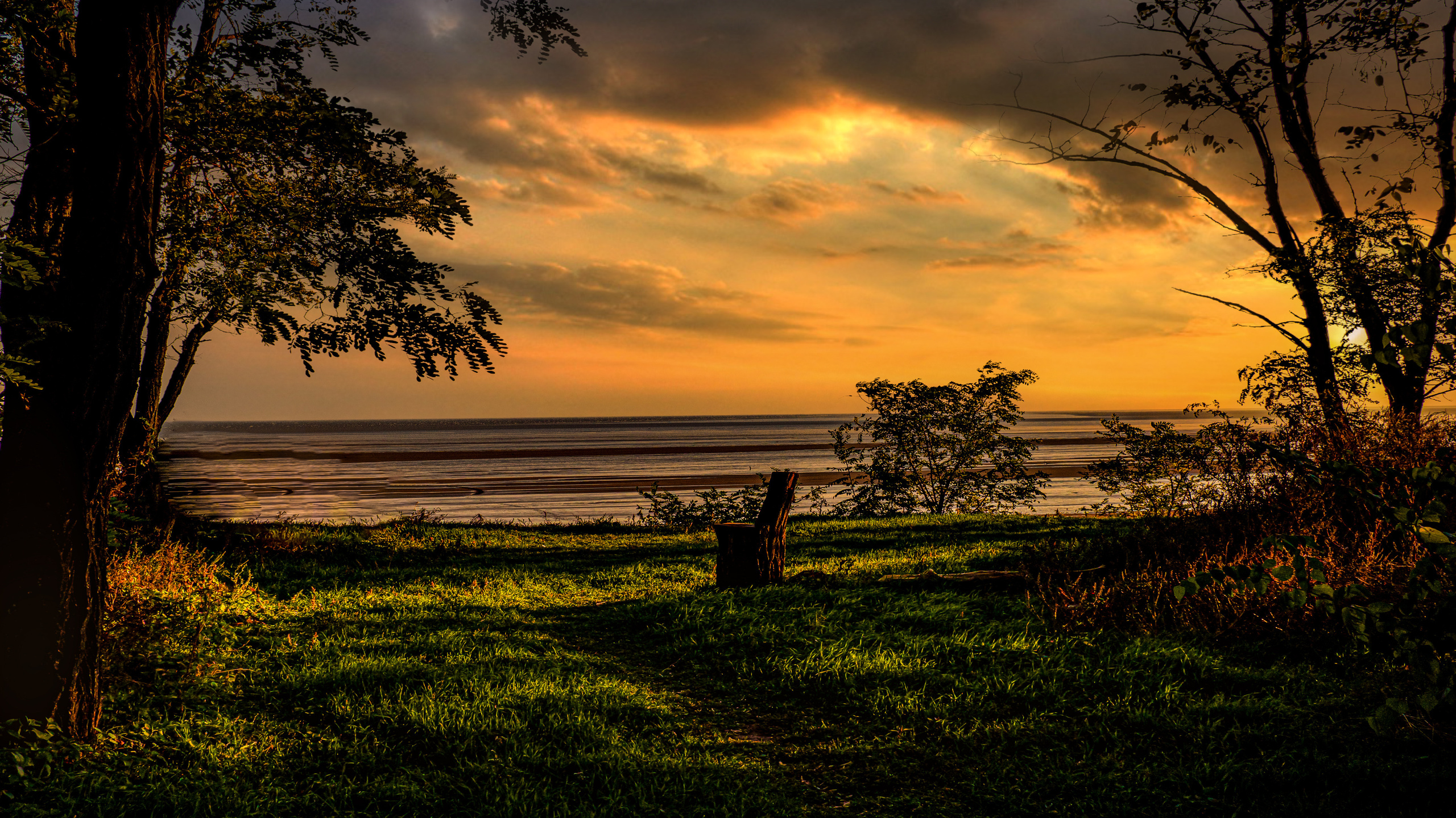 Golden braid. Sunset. Site of landscape photographer Pavel Krainikov