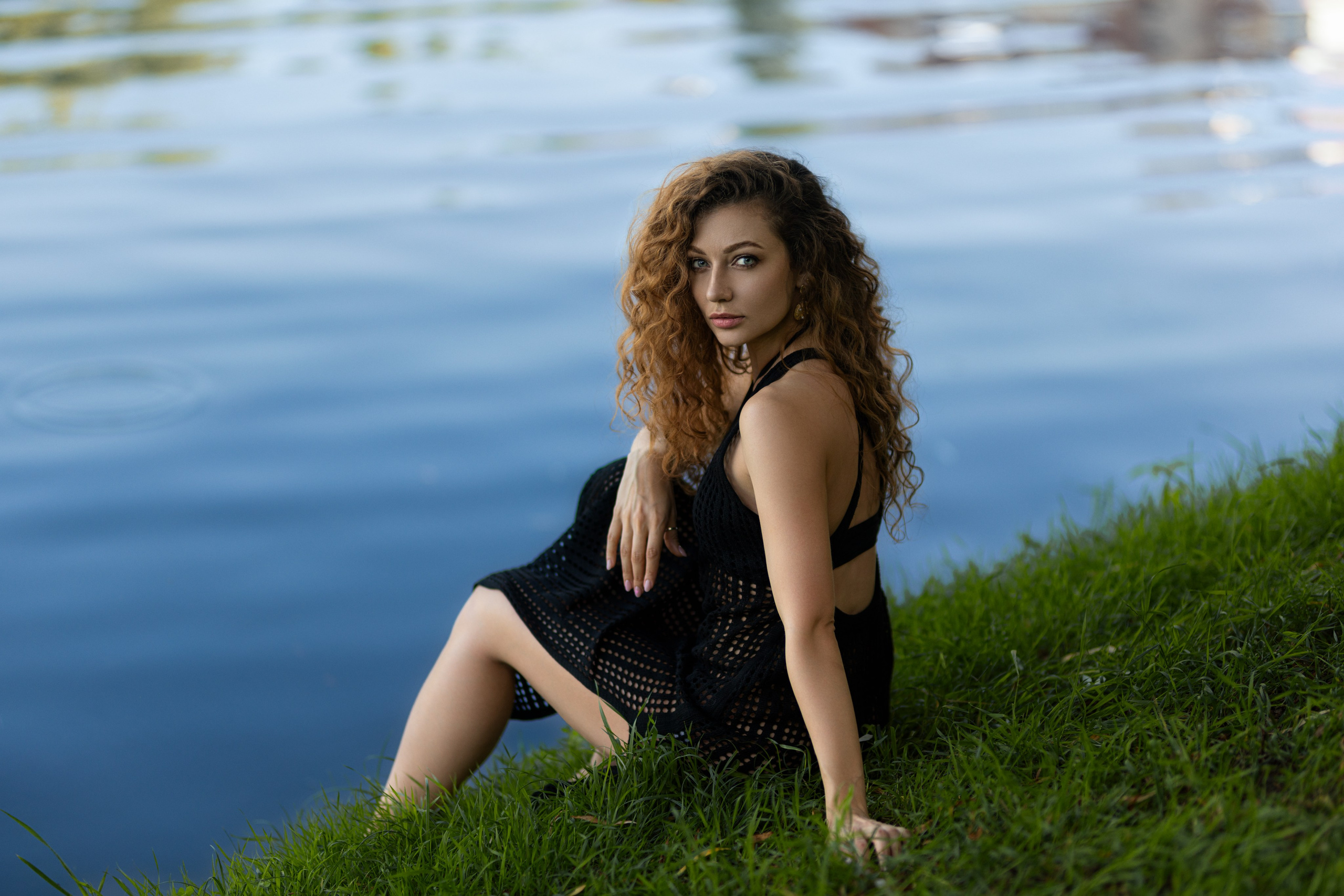 Съемка с Дианой у водоема на базе отдыха в формате для «себя». Дмитрий Шульгин, портретный фотограф в Воронеже