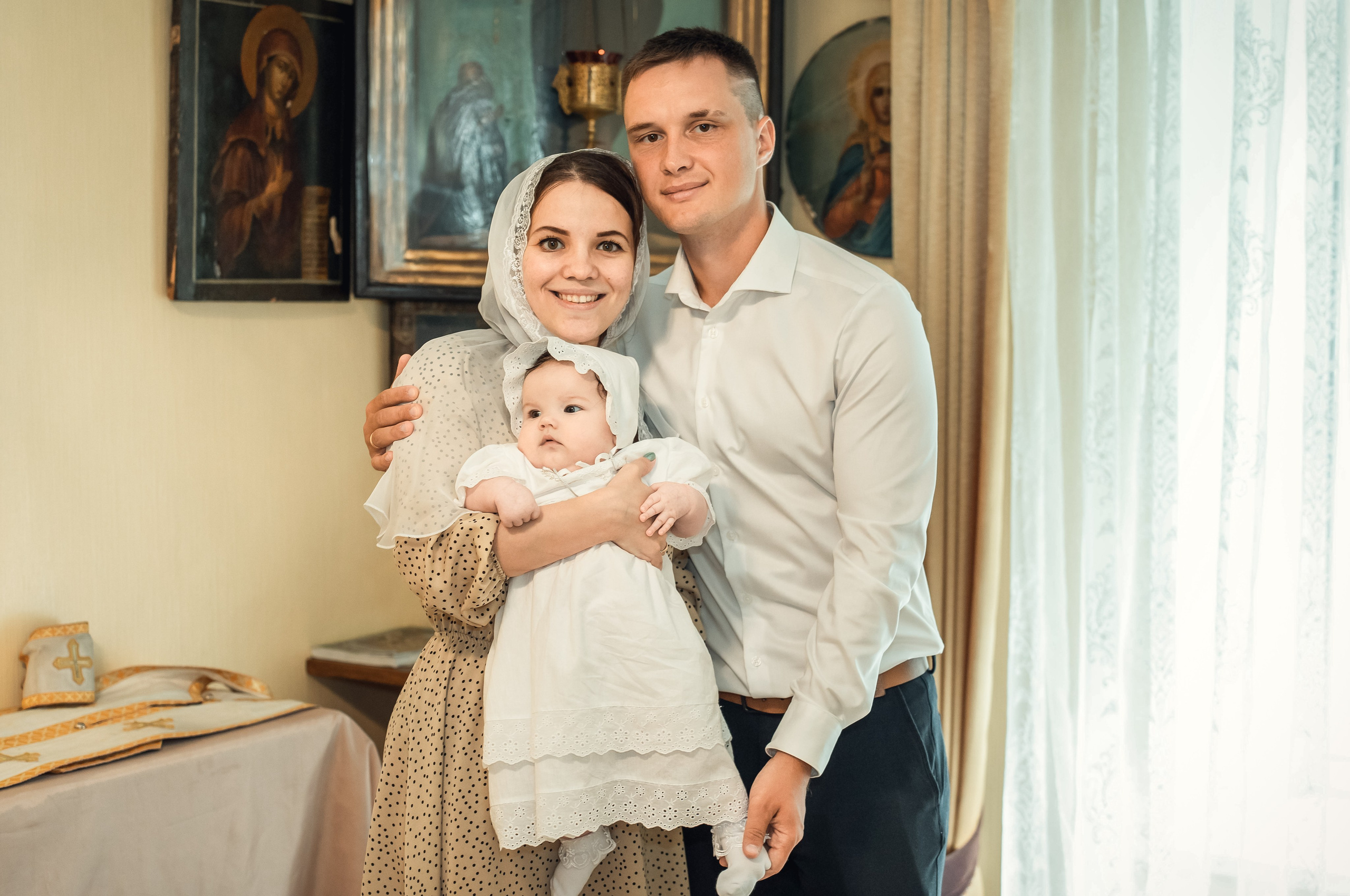 Крещение Софии в соборе Всех Святых. Фотограф на Крещение Тула и Венчание в Туле, детский и семейный фотограф