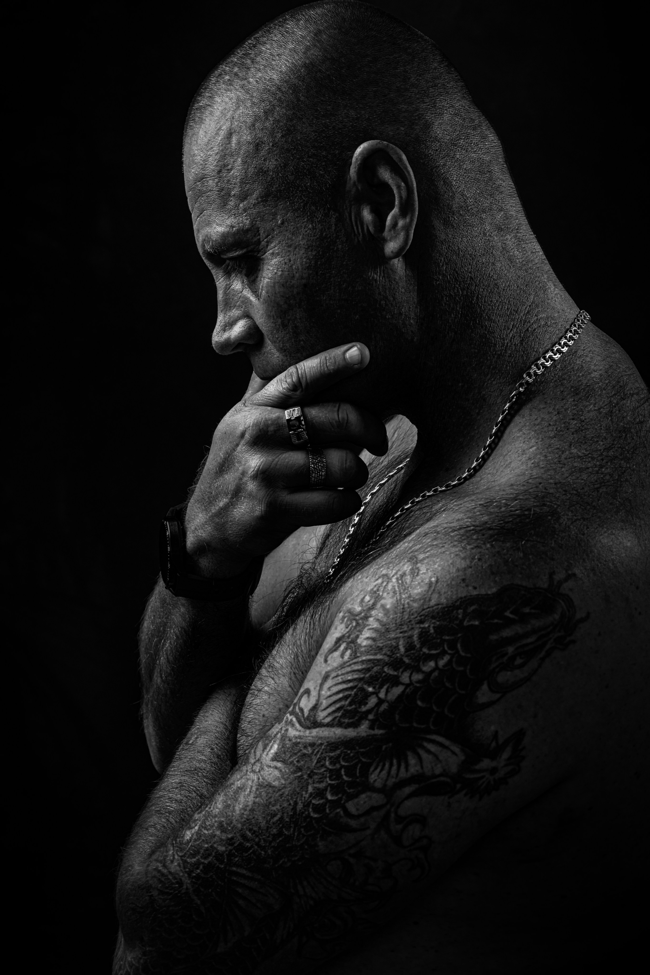 Брутальный мужской портрет