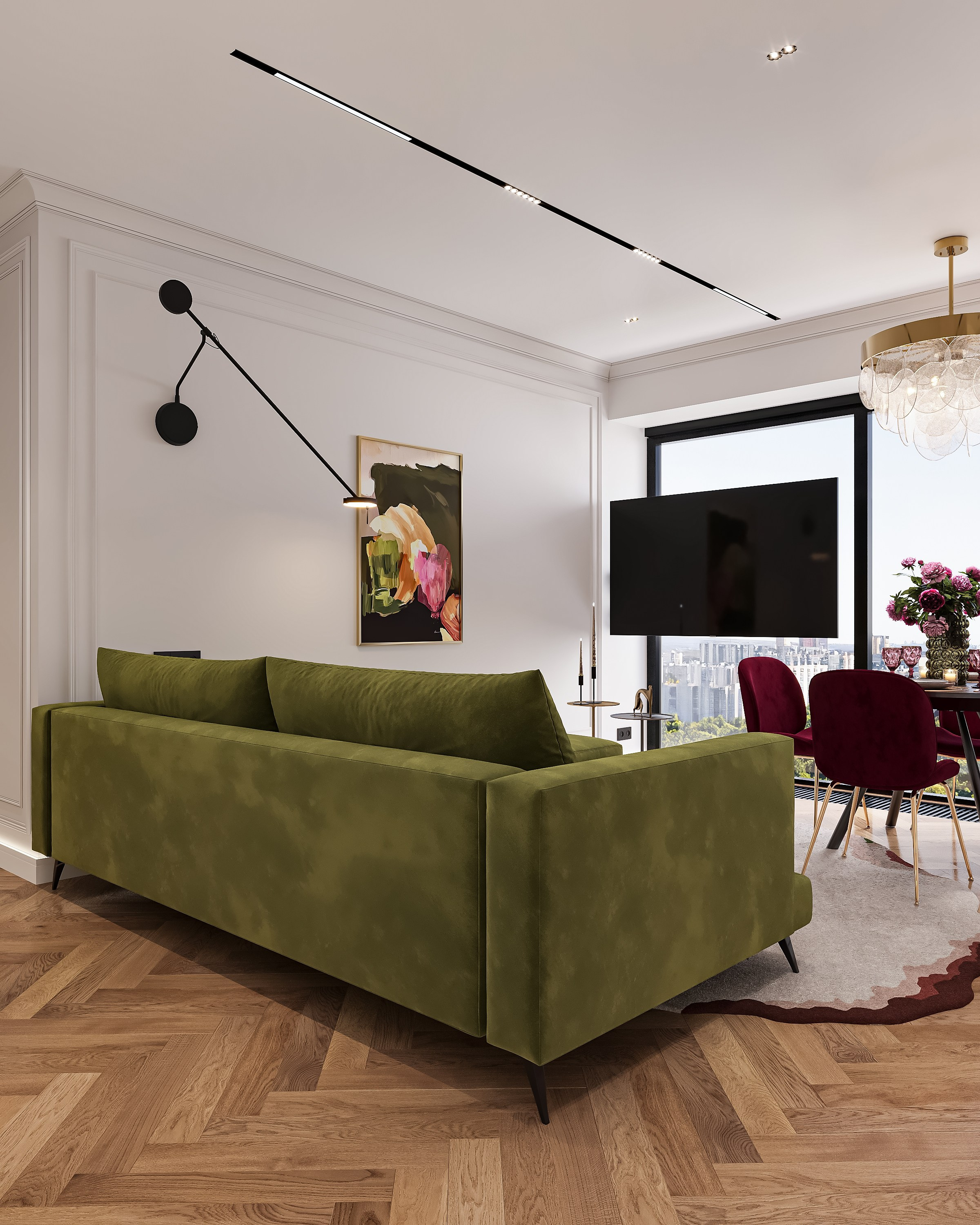 Квартира 60 м². 3Д-Визуализация Наталья Макогонова