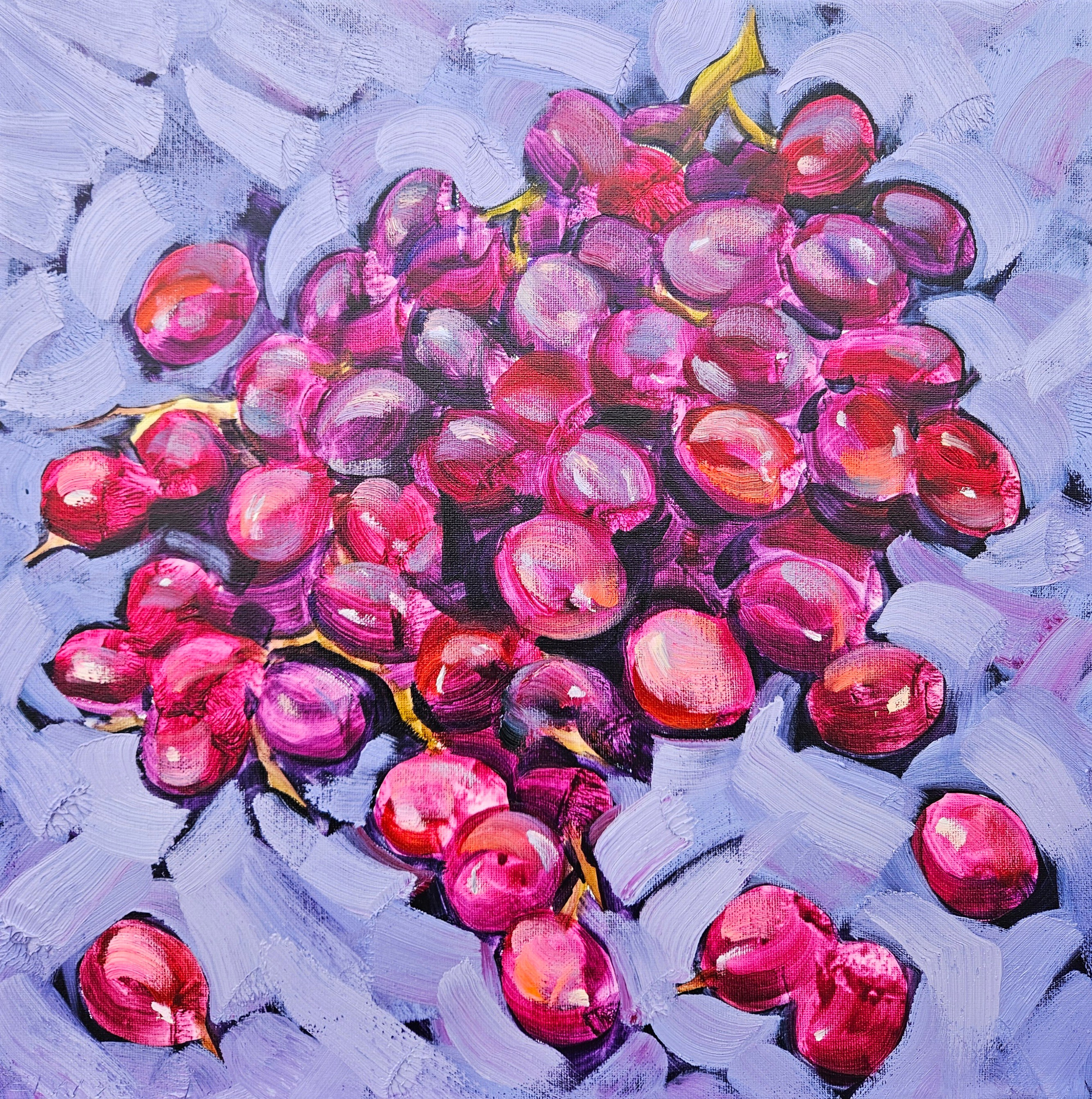 "Виноград". 2025. Холст, масло. 40х40. Цена: 10000₽