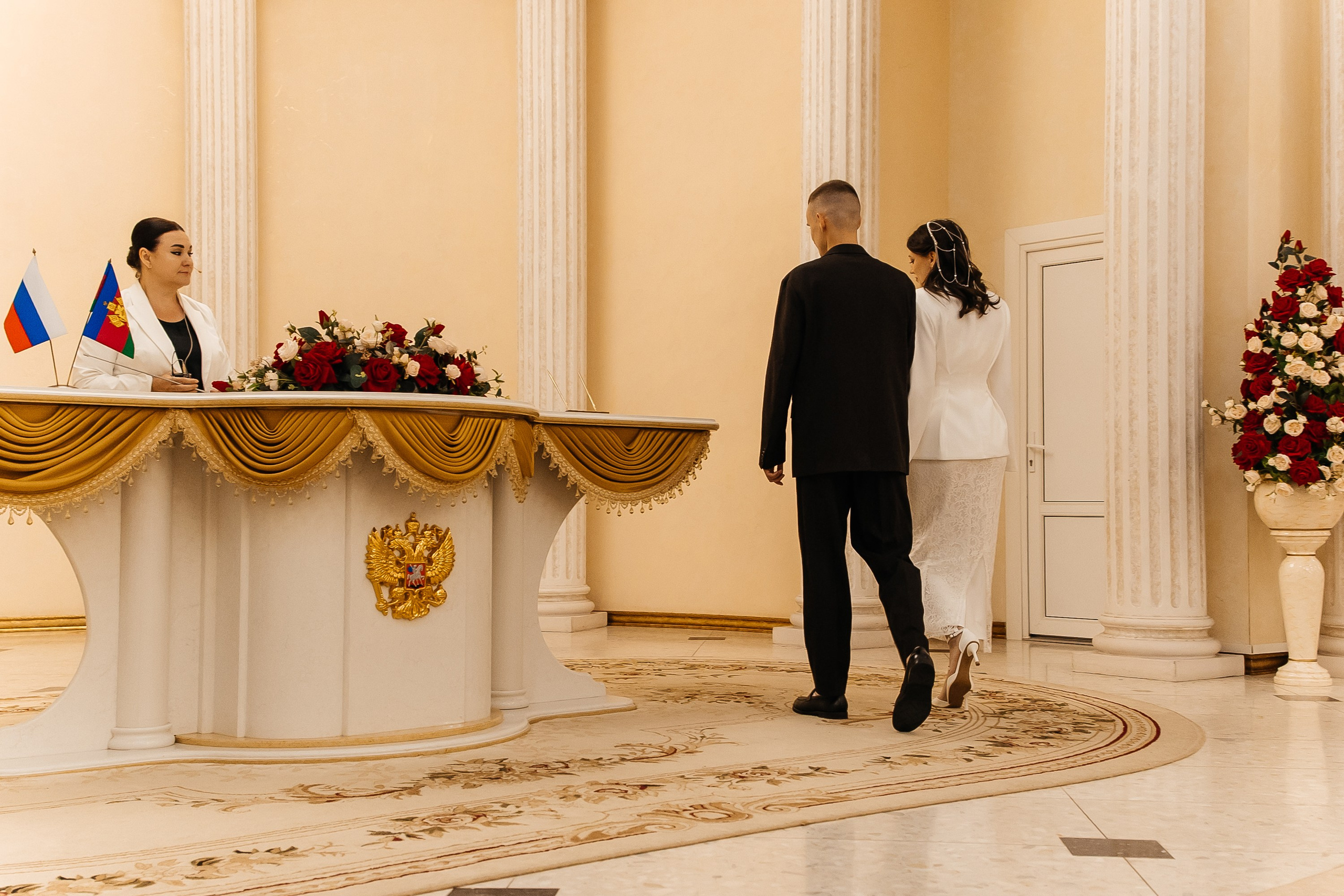 Роспись в Екатерининском зале. Свадебный фотограф Виолетта Сидельникова. Краснодар, Россия, Беларусь, Европа