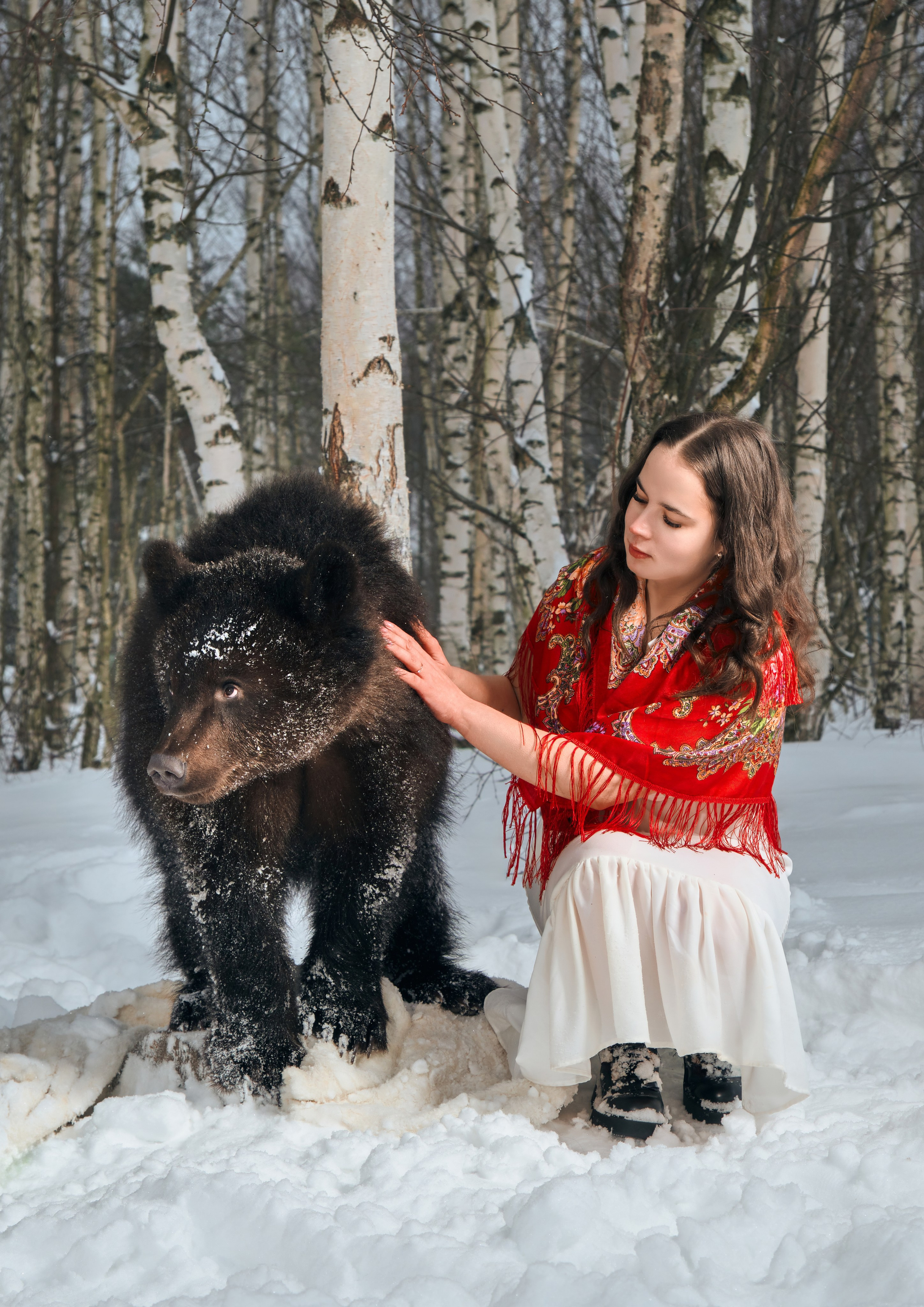 Фотосессия с медведем. Фотограф в Москве — Галунина Кристина