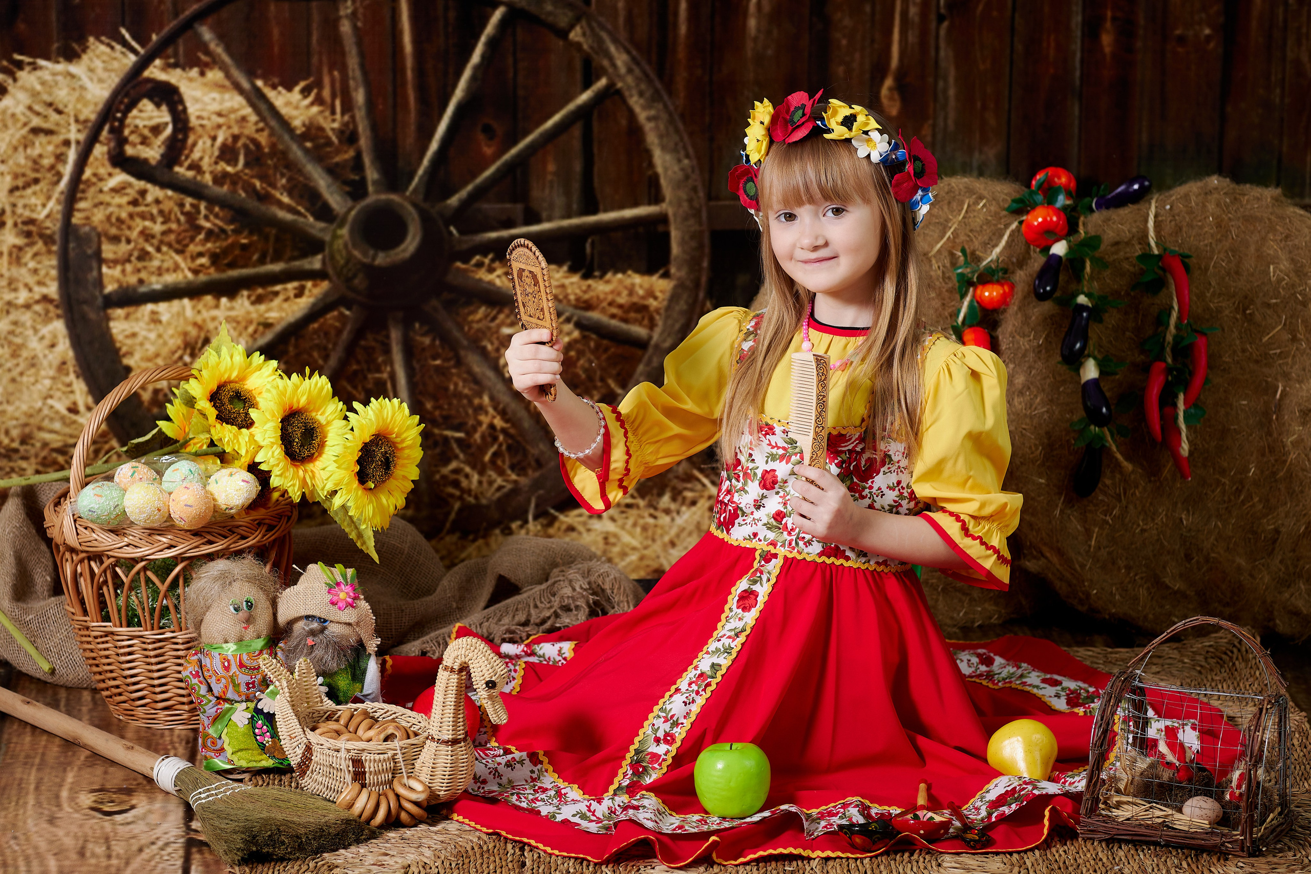 Сено. Детская выездная фотостудия