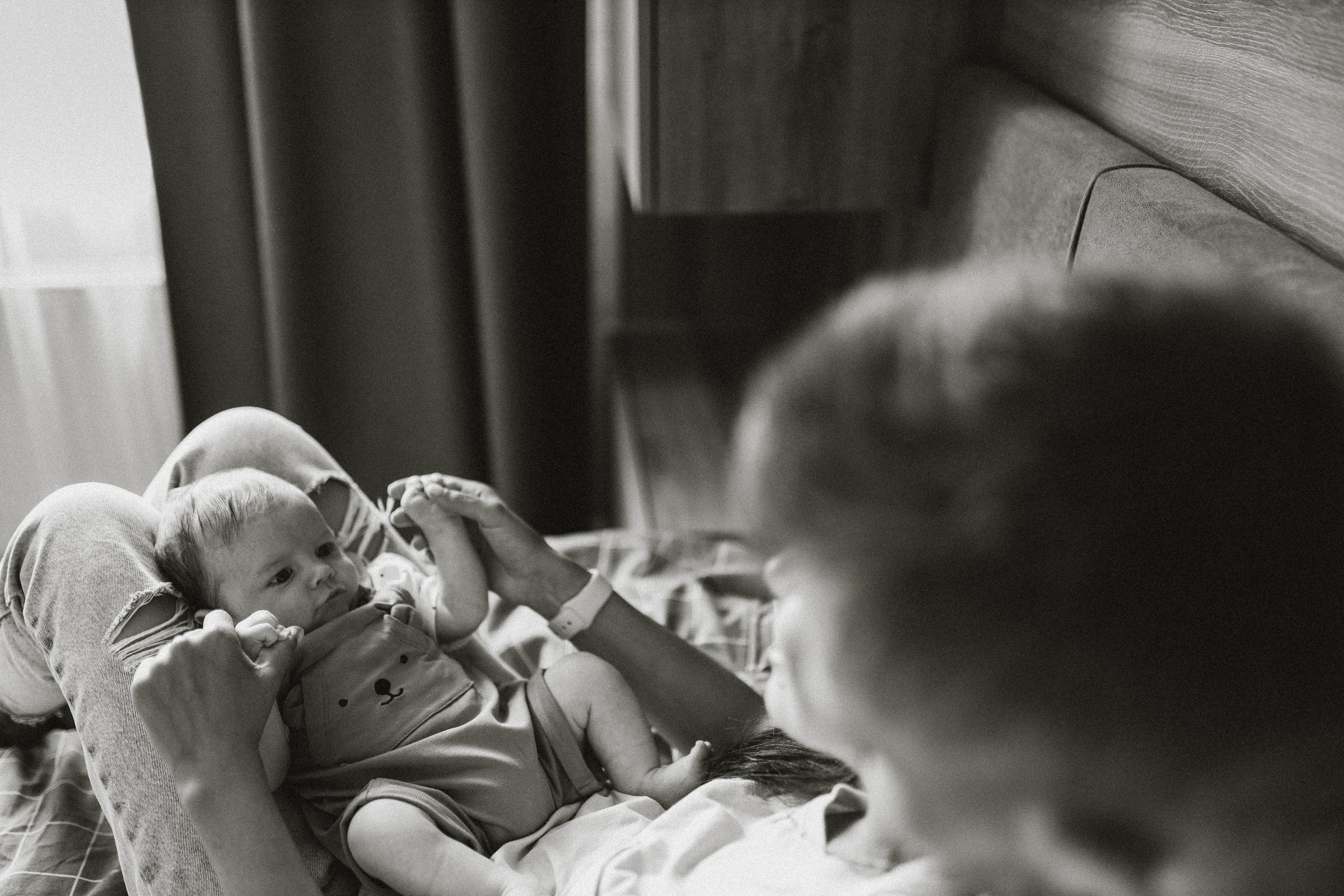 Домашняя фотосессия с малышом. Семейный фотограф Екатеринбург Черепанова Олеся