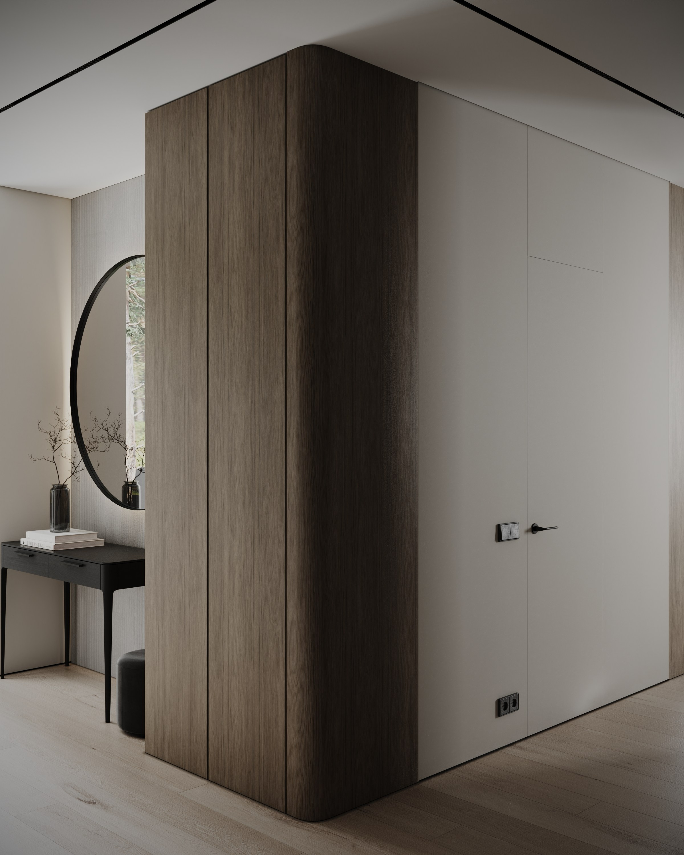 Сибирский дом. Визуализации интерьера