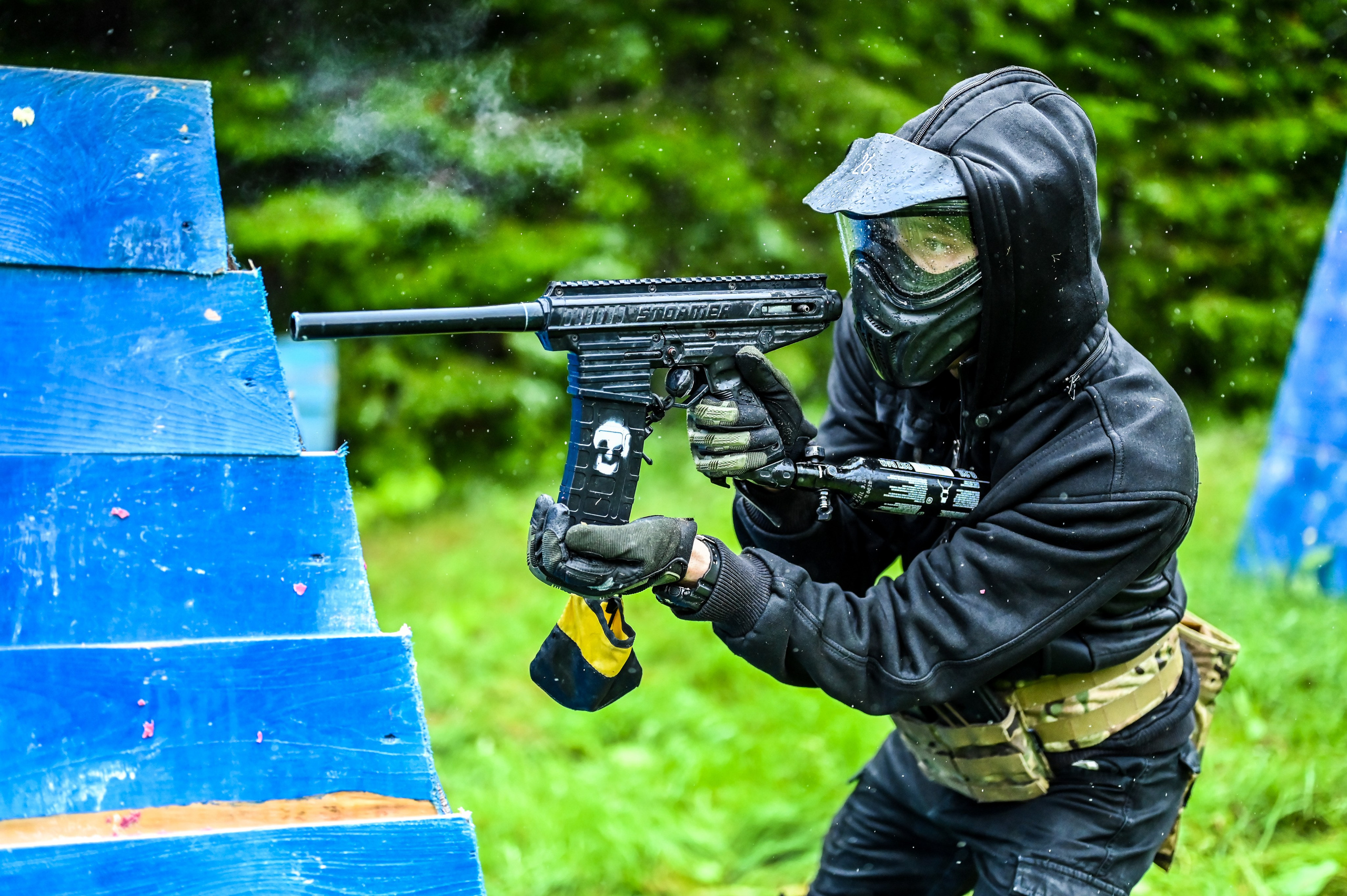 Пейнтбол в Дождь. Фоторепортажи Сахалина