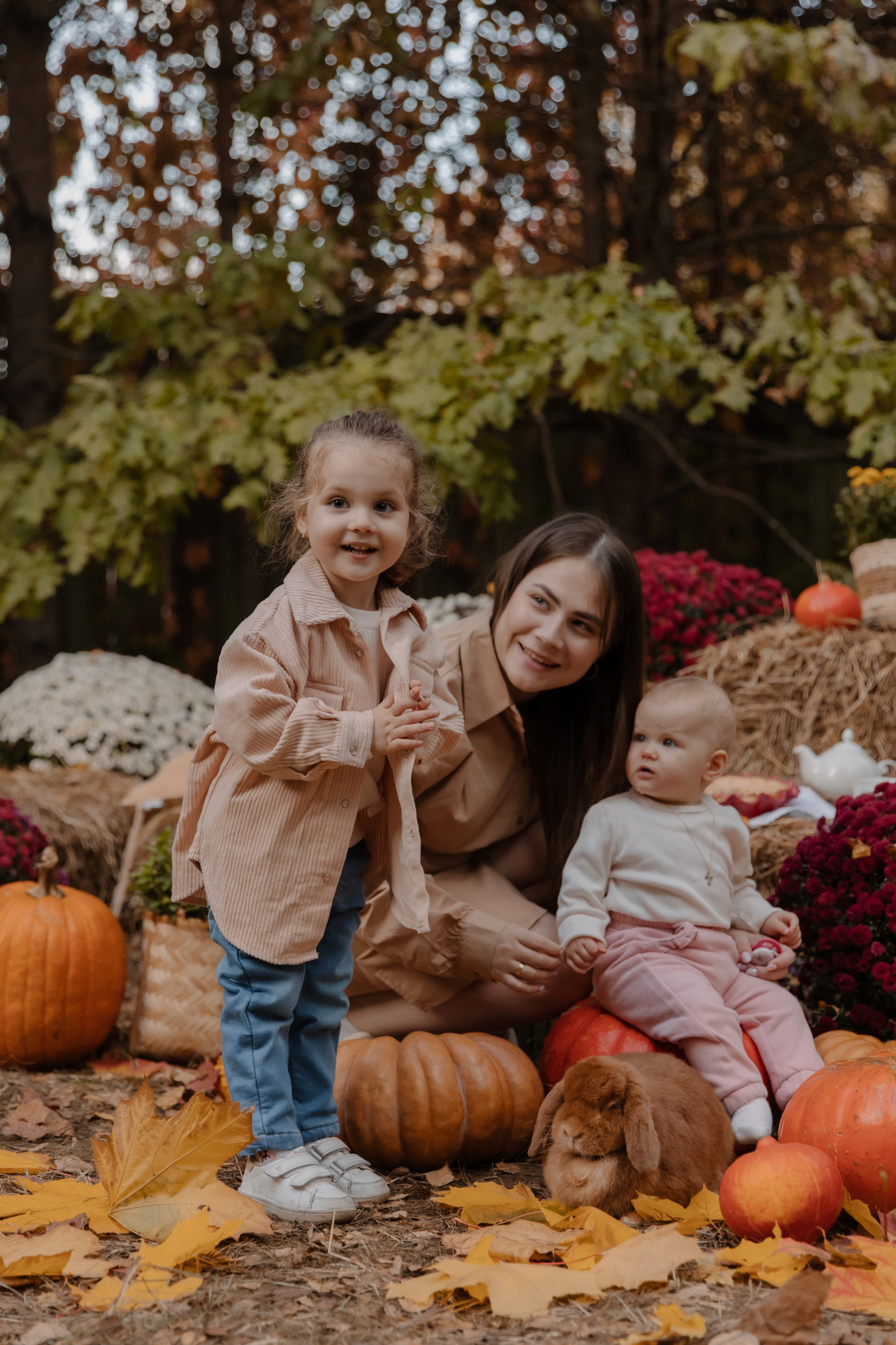Съемка с кроликами. Семейный и свадебный фотограф в Москве и Зеленограде Пилипенко Юлия