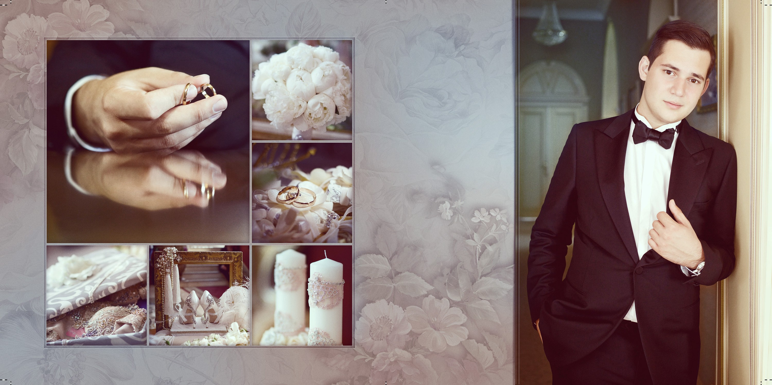 Свадебная фотокнига. Фотограф Кирсанова Наталия. Фотохудожник Наталия Кирсанова