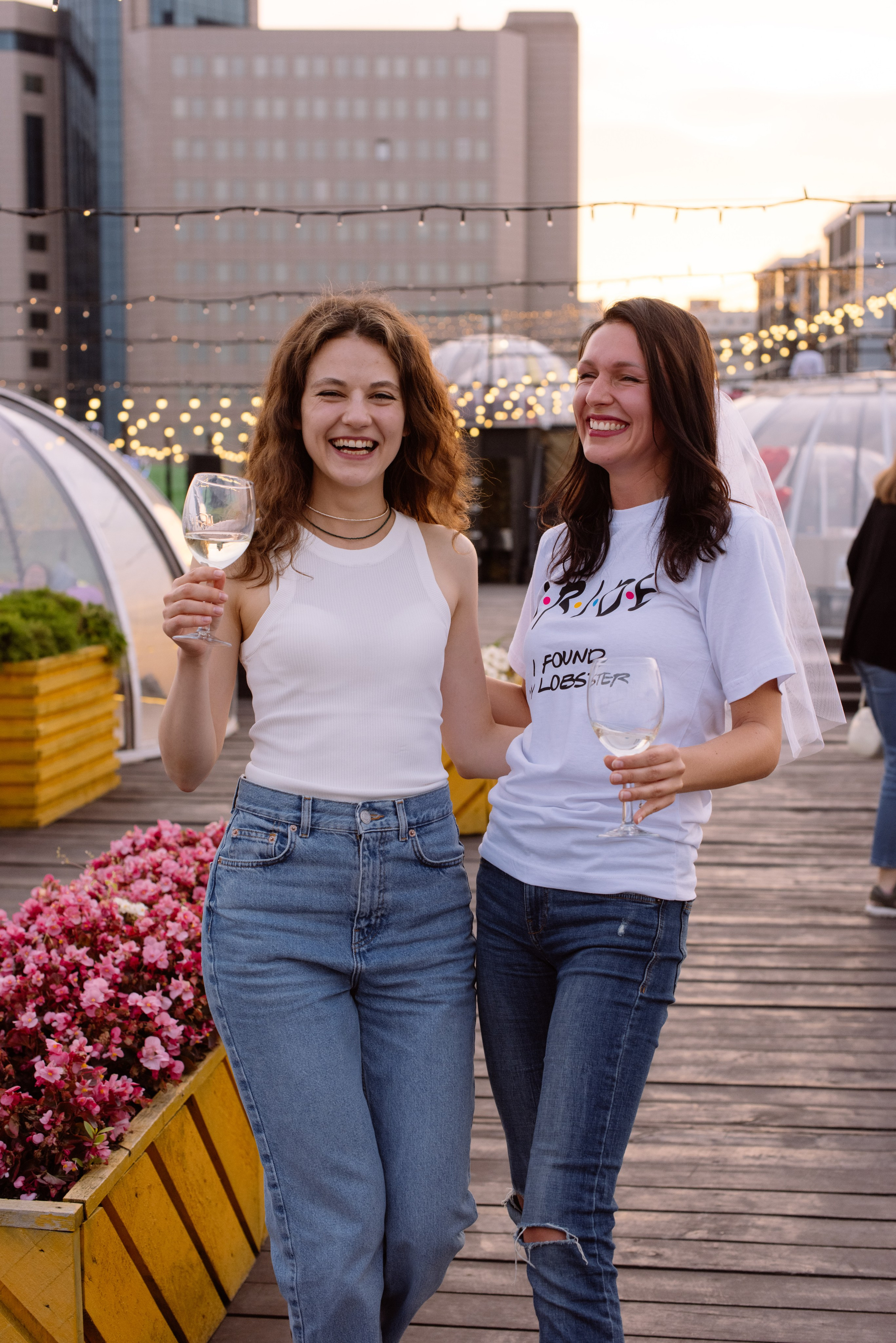 Девичник на крыше Loft. Свадебный фотограф в Москве Анна Полушина