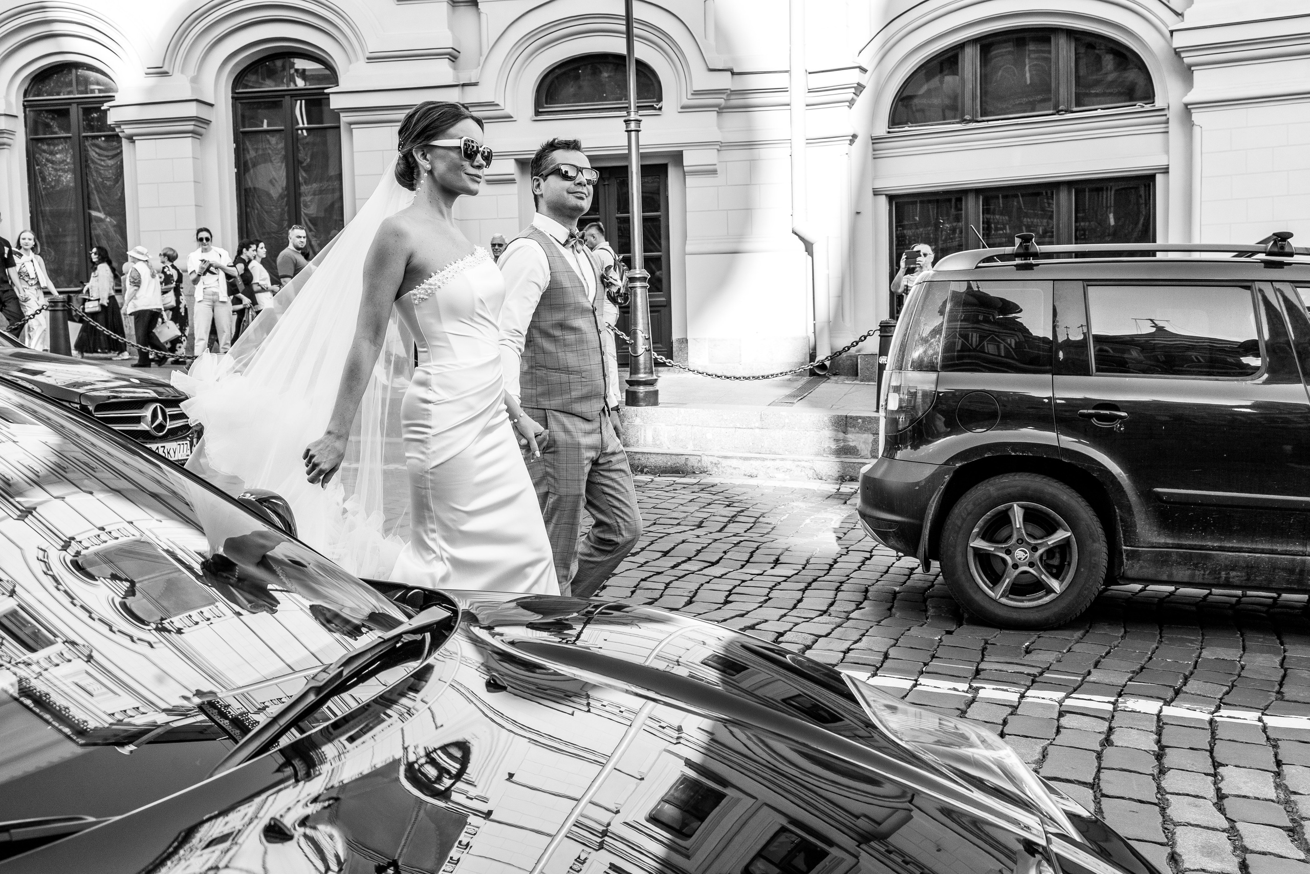 На кабриолетах. Свадебный фотограф в Москве Арчылан Николаев