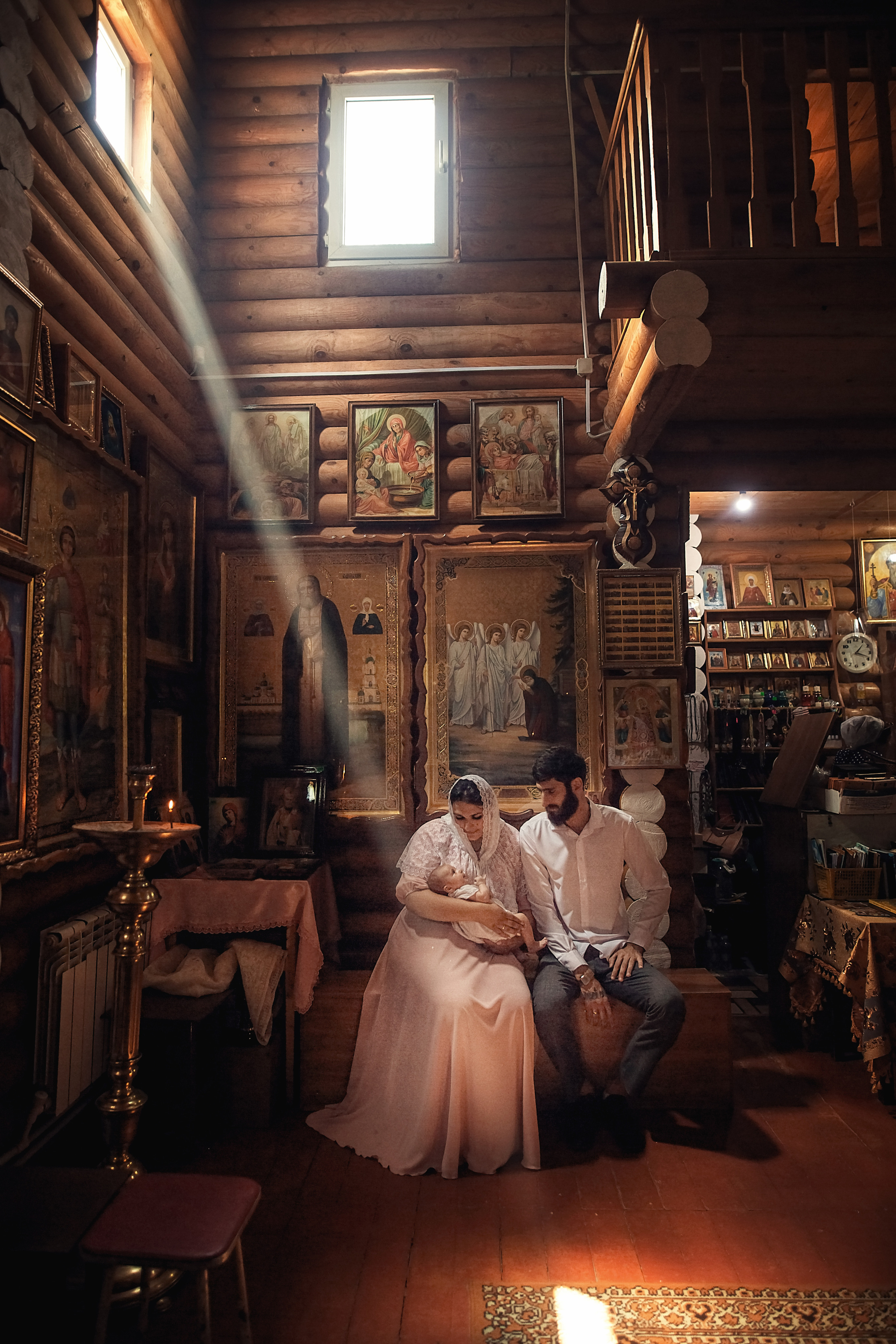 Крещение Софии. Храм вмч. Веры, Надежды, Любови и матери их Софии. г. Кропоткин. Семейный и детский фотограф Екатерина Савёлова