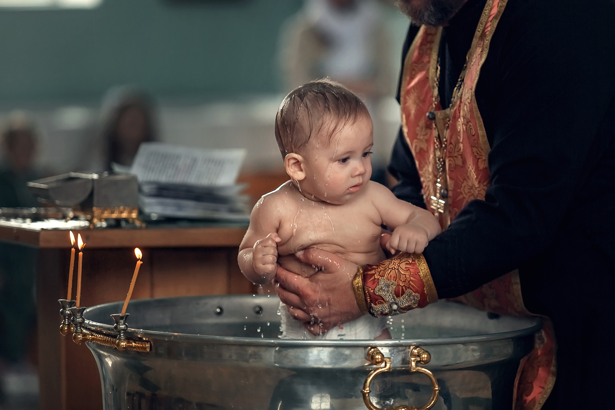 Крещение Михаила. Свято-Троицкий храм г. Гулькевичи. Семейный и детский фотограф Екатерина Савёлова