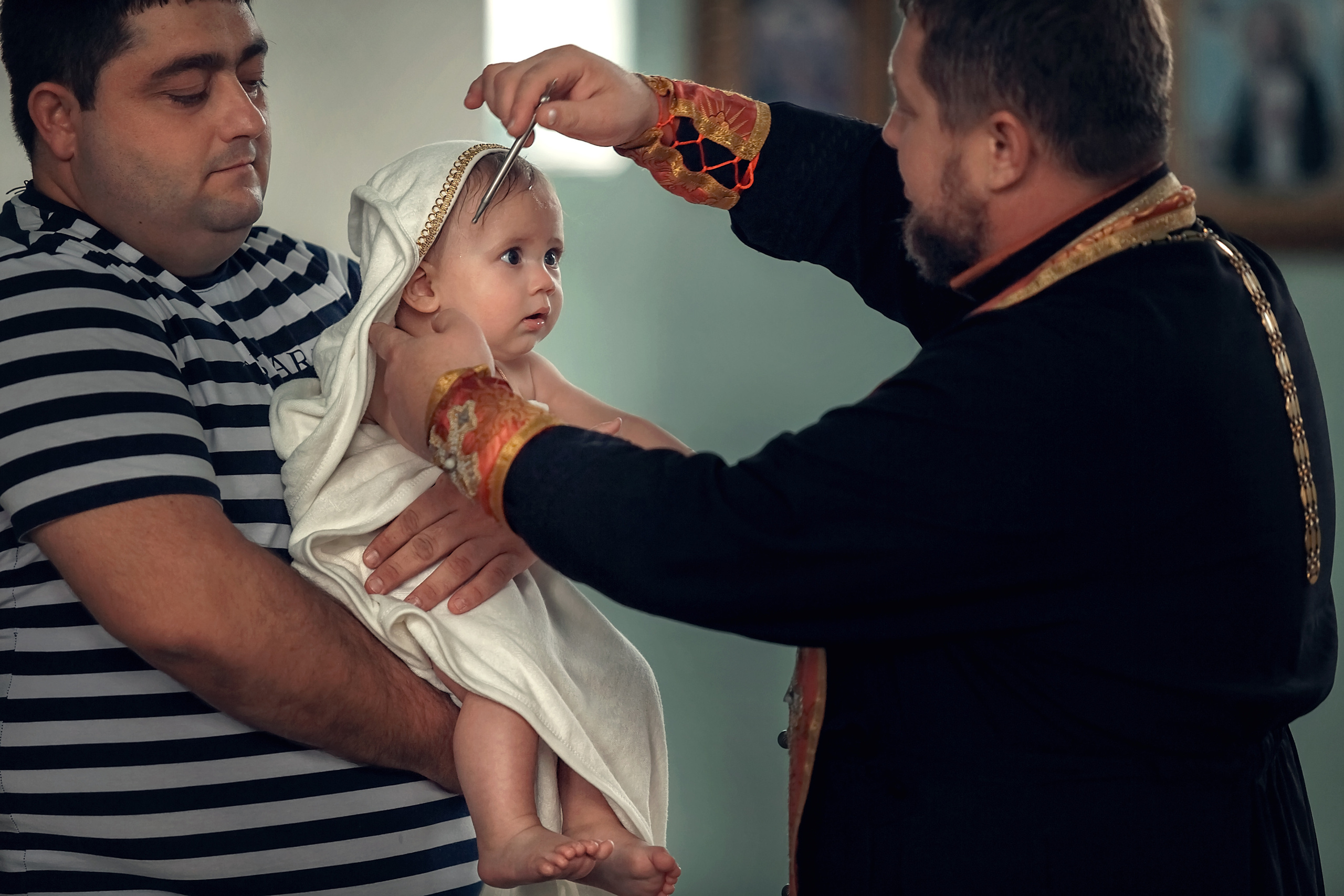 Крещение Михаила. Свято-Троицкий храм г. Гулькевичи. Семейный и детский фотограф Екатерина Савёлова