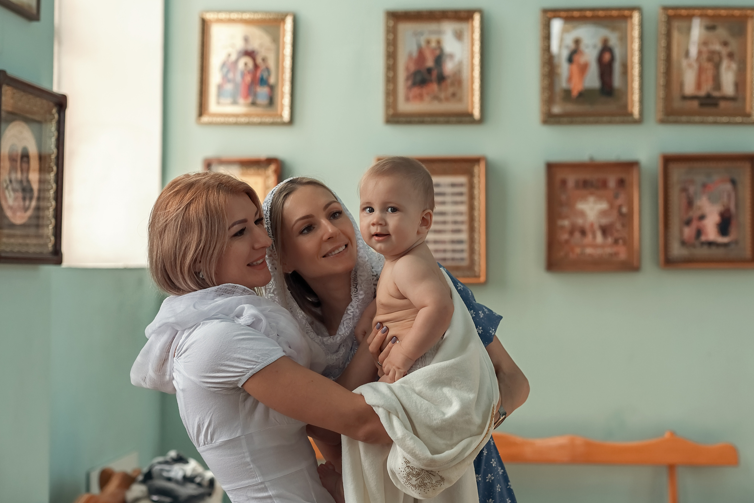 Крещение Михаила. Свято-Троицкий храм г. Гулькевичи. Семейный и детский фотограф Екатерина Савёлова