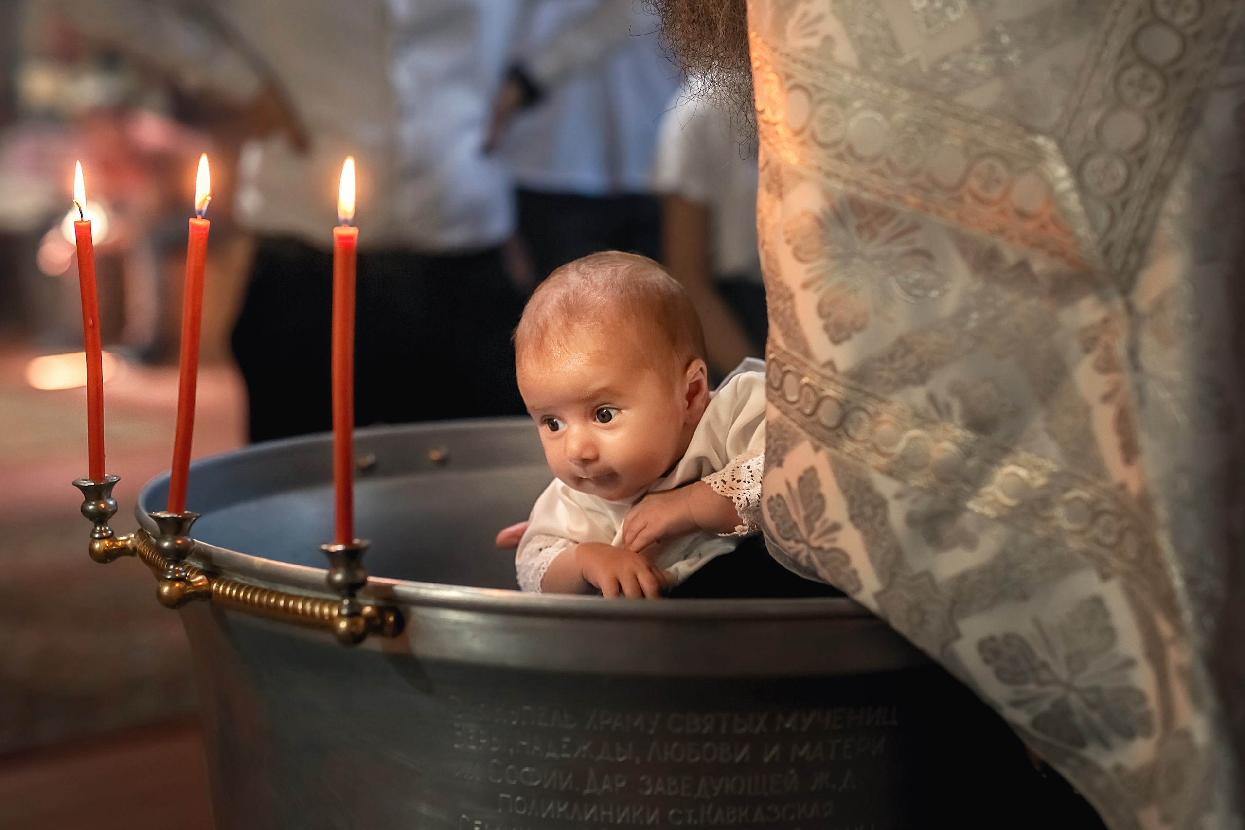 Крещение Софии. Храм вмч. Веры, Надежды, Любови и матери их Софии. г. Кропоткин. Семейный и детский фотограф Екатерина Савёлова