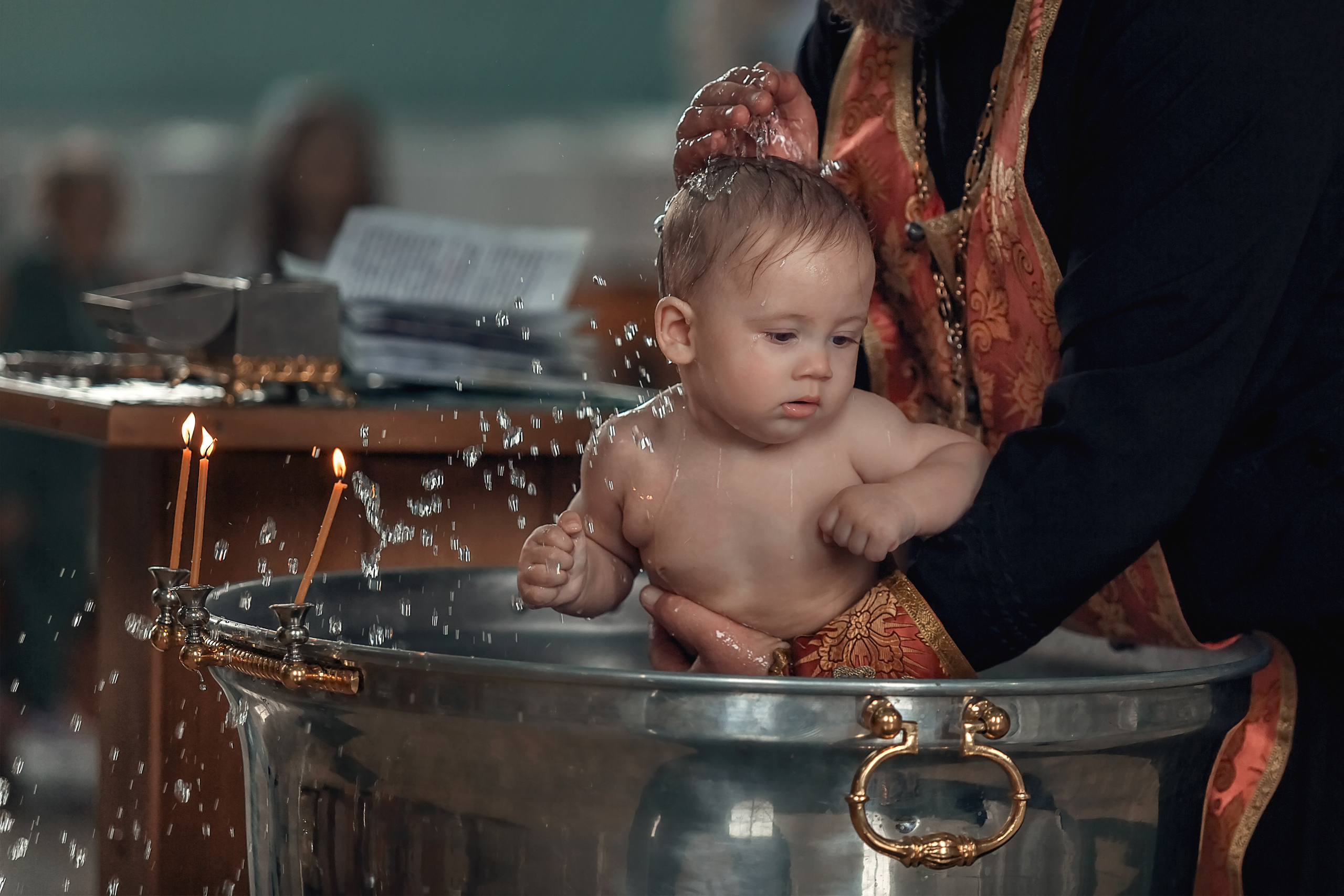 Крещение Михаила. Свято-Троицкий храм г. Гулькевичи. Семейный и детский фотограф Екатерина Савёлова