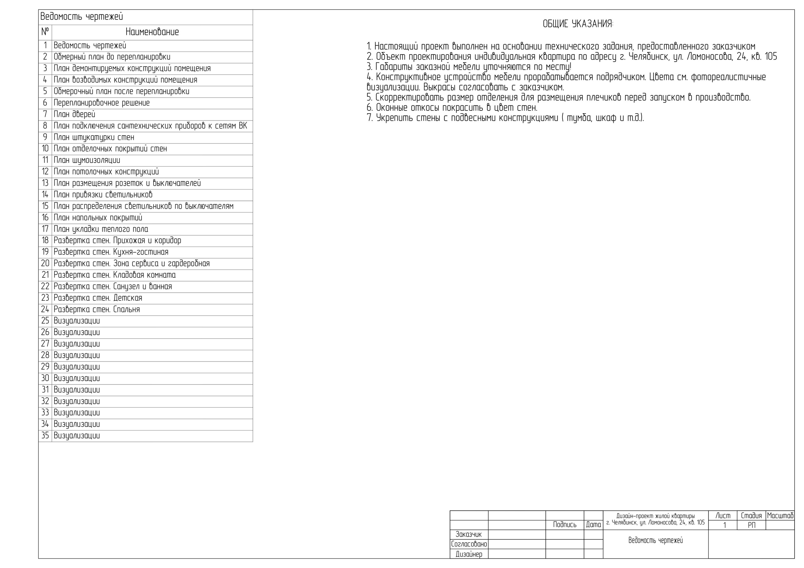 Пример итогового проекта. БК студия дизайна интерьера