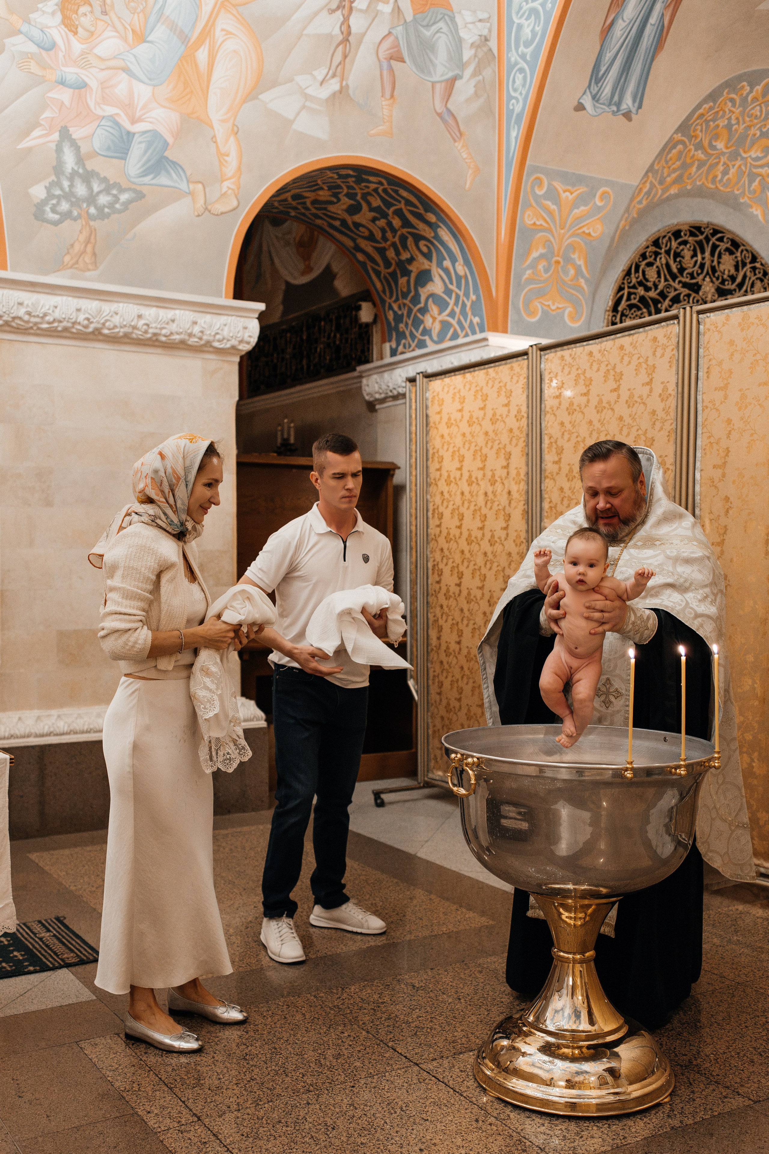 Крещение Анны. Семейный фотограф в Москве Алина Киблина