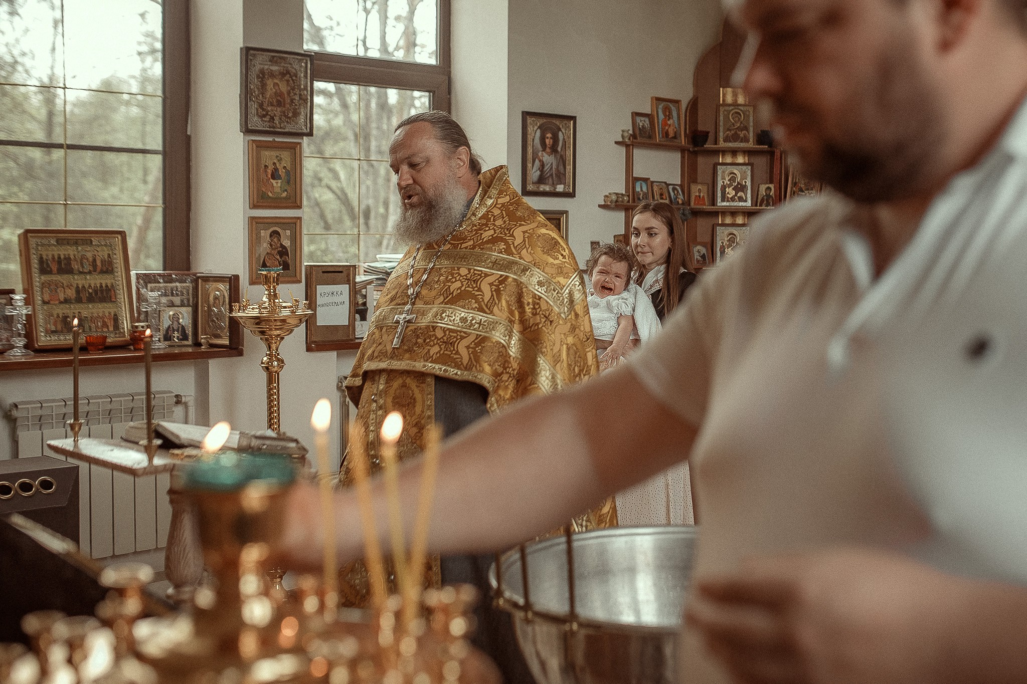 Таинство Крещения Полины. 15.04.2024. Детский семейный фотограф в Абинске