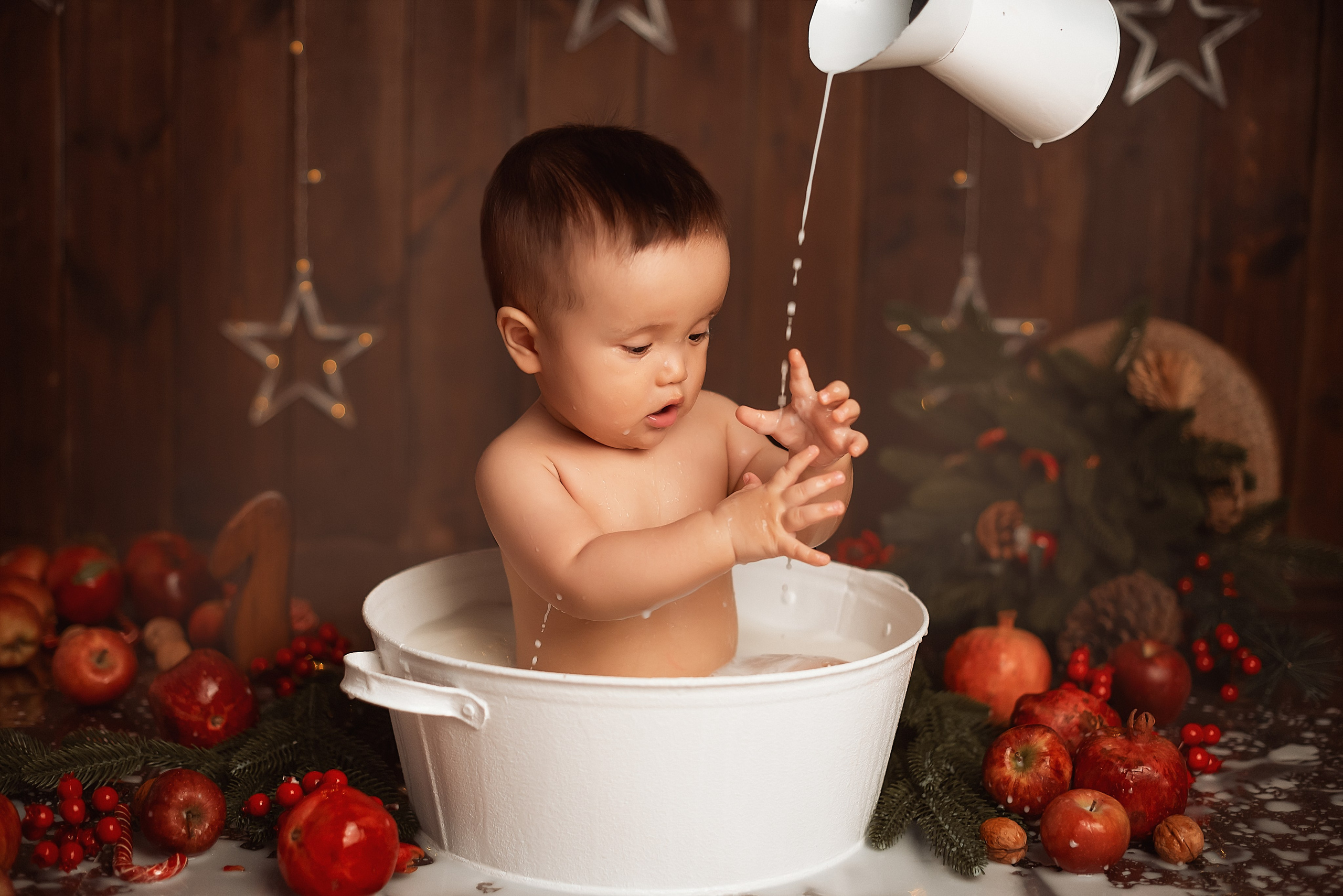 Детская съемка «Новогодние купашки». Детский фотограф в Санкт-Петербурге Татьяна Карпенко