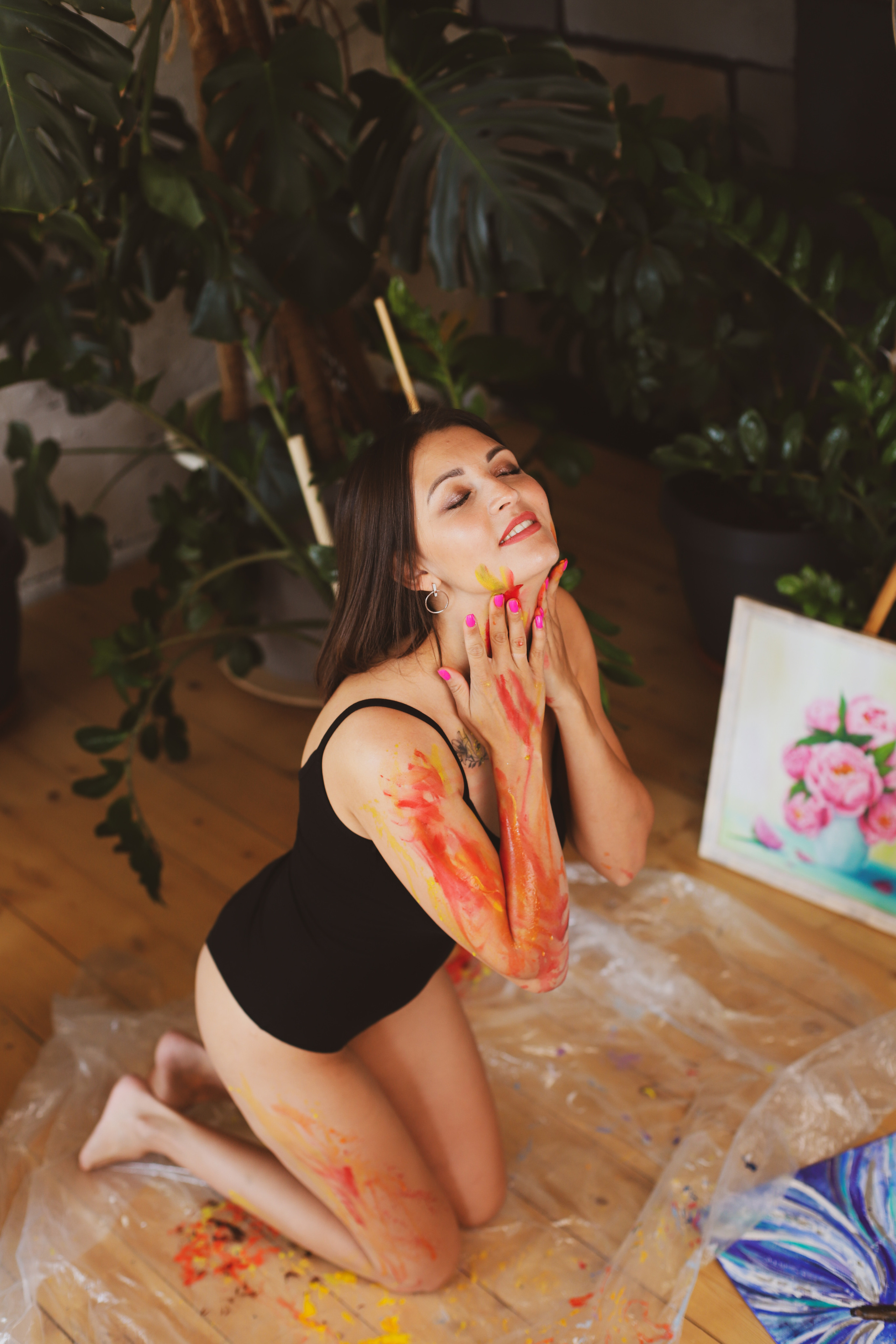 Светлая студия и образ художницы. Фотограф в Сургуте Брызгунова Анастасия