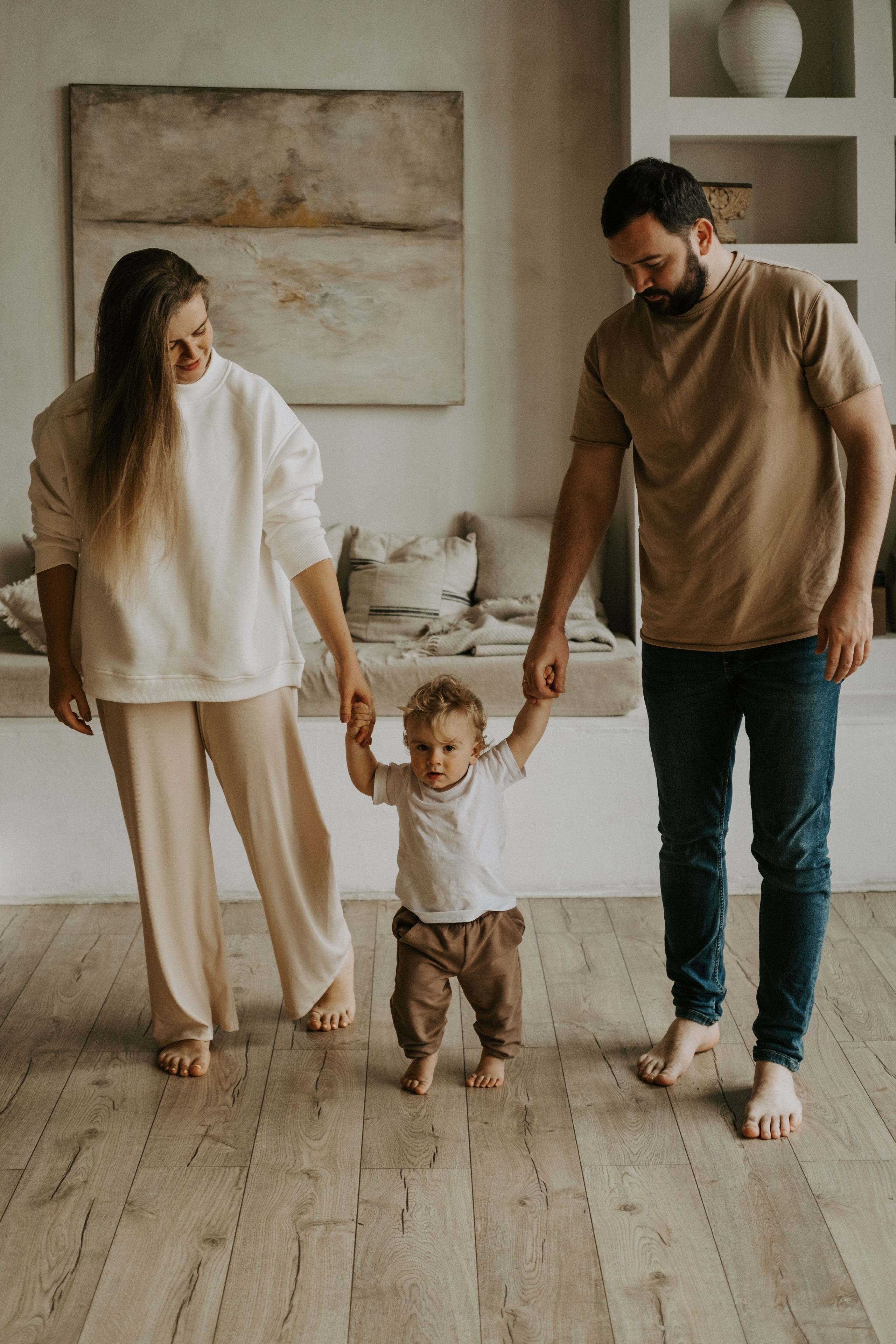 Красивая семья, уютная семейная фотосессия. Семейный фотограф в Москве Кристина Маркос