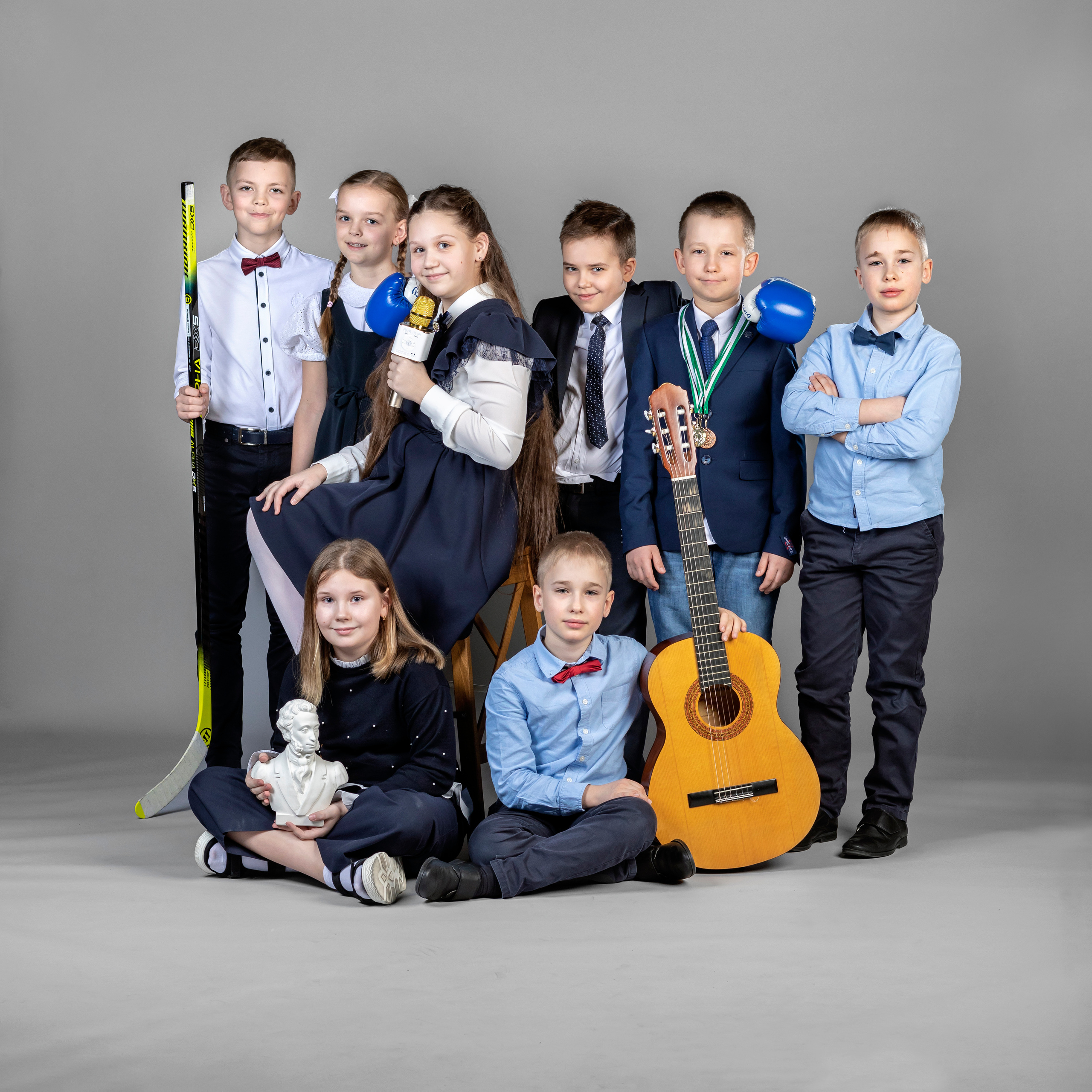 Групповые и сюжетные фотографии в школе