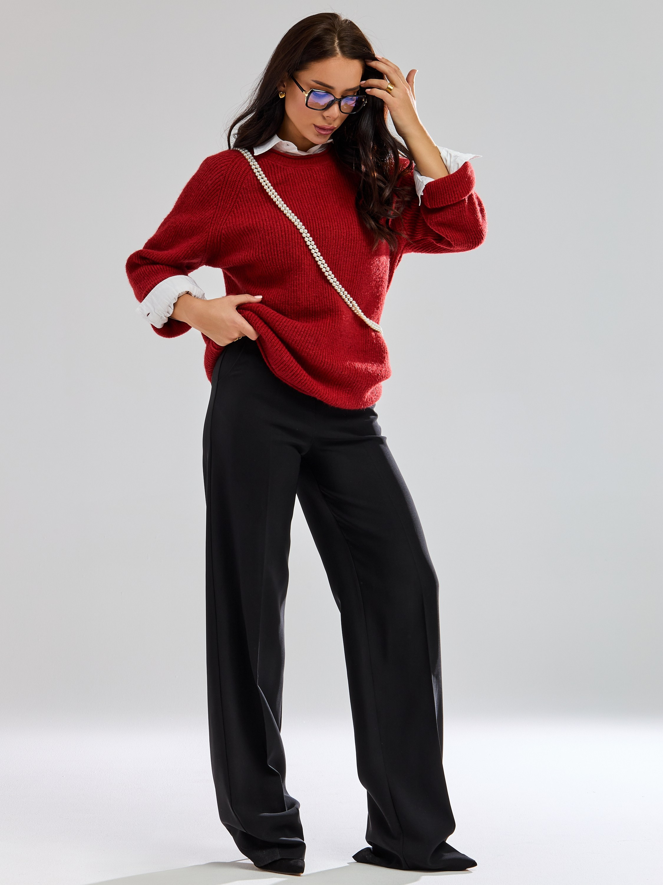 Брюки широкие из трикотажа. Главная