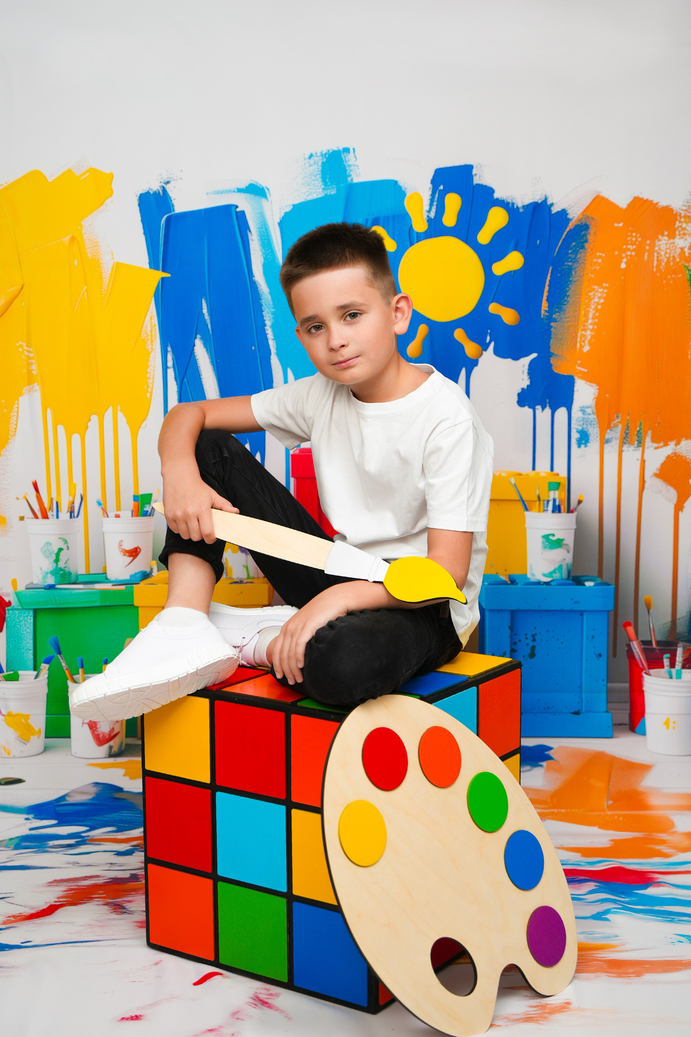 Фон начальные классы. Школьная фотография Поповы