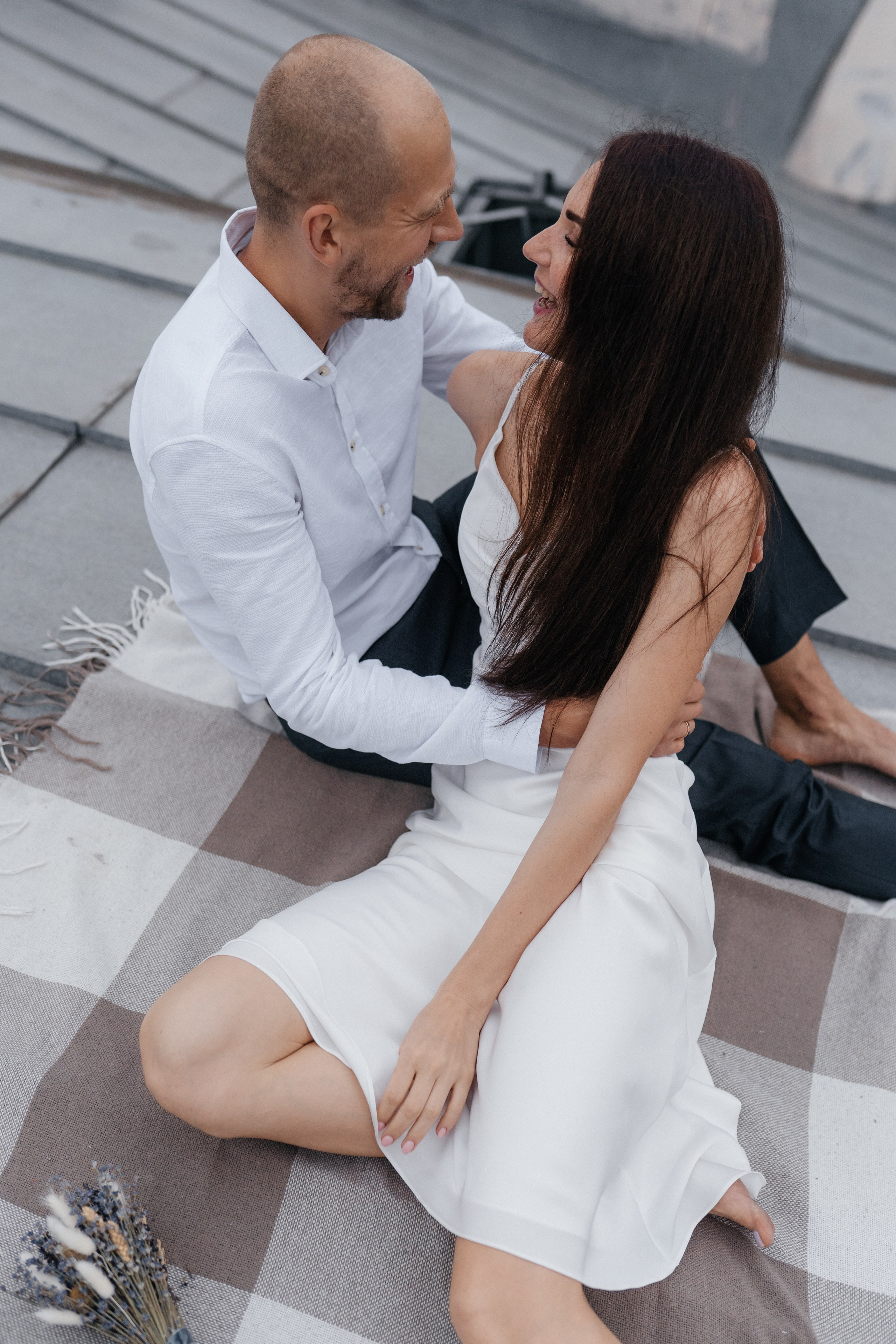 Свадебная прогулка «На крыше». Семейный и свадебный фотограф в Москве Виктория Махова