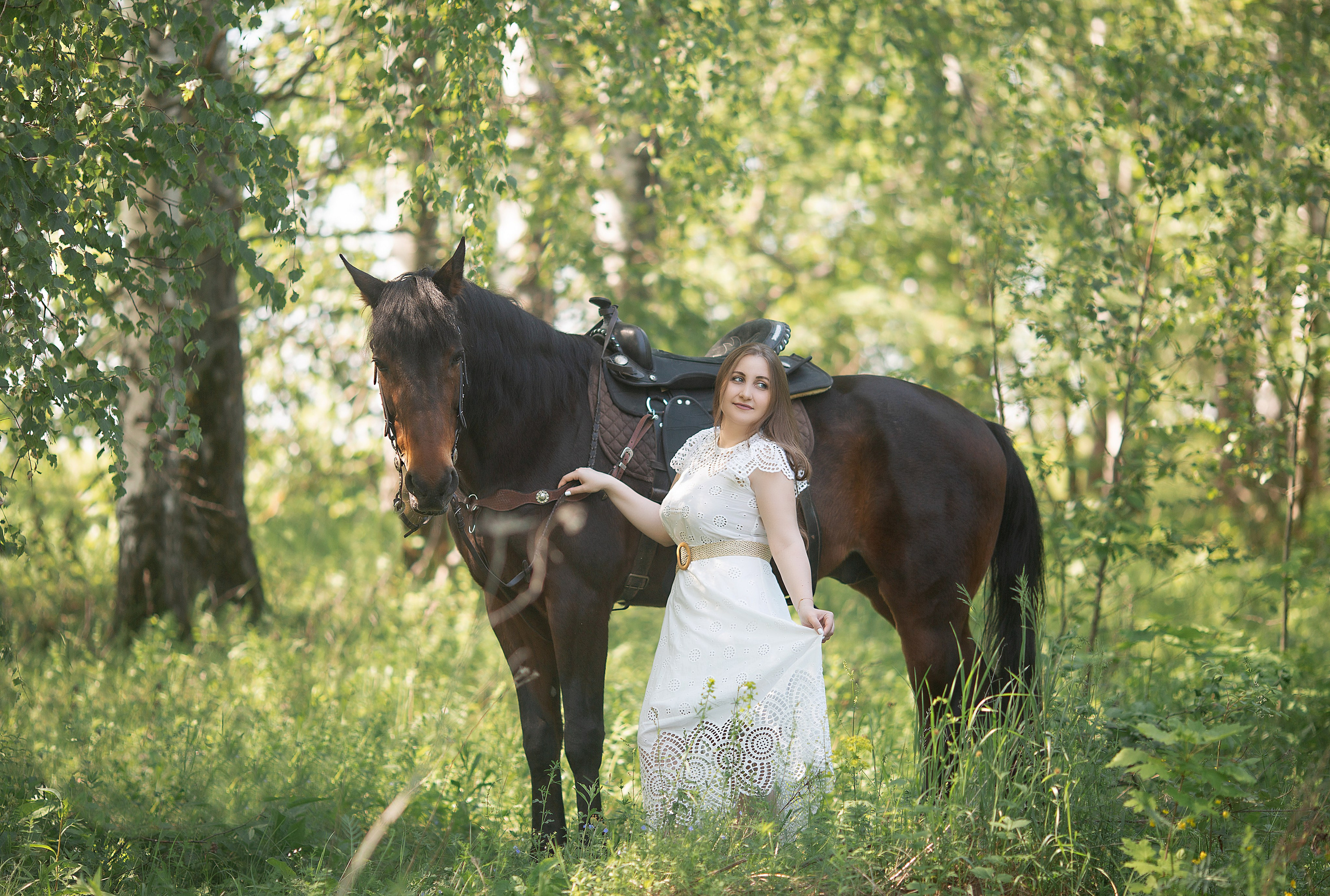 Армине, Илья и Табор. Фотосессия с лошадьми в Нижнем Новгороде