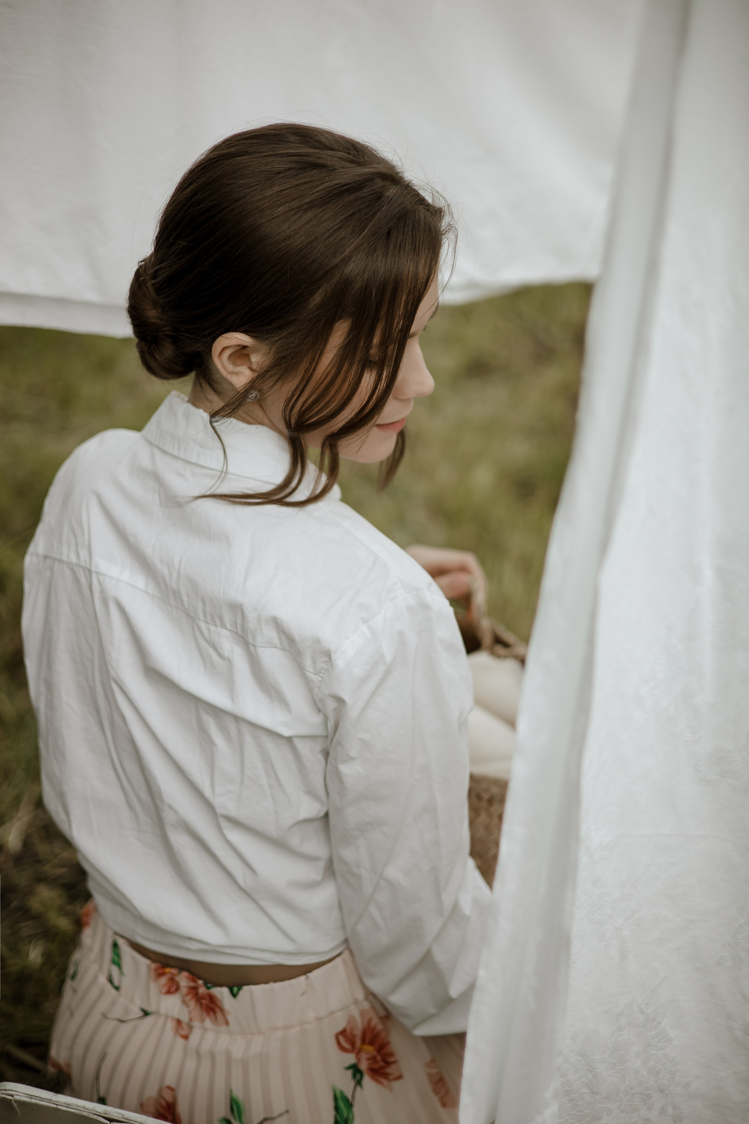 Потретная фотосессия в деревенском стиле на природе. Свадебный и семейный фотограф в Самаре и Тольятти | Елена Топанцева