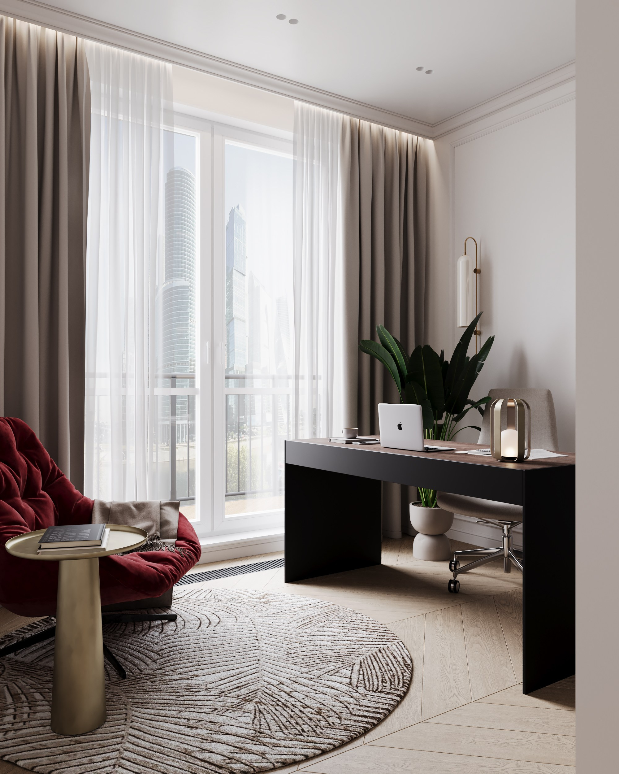 Проект 9 ЖК Западный порт 80 м². Artstudio17 Дизайн-студия Ирины Чабан в Москве