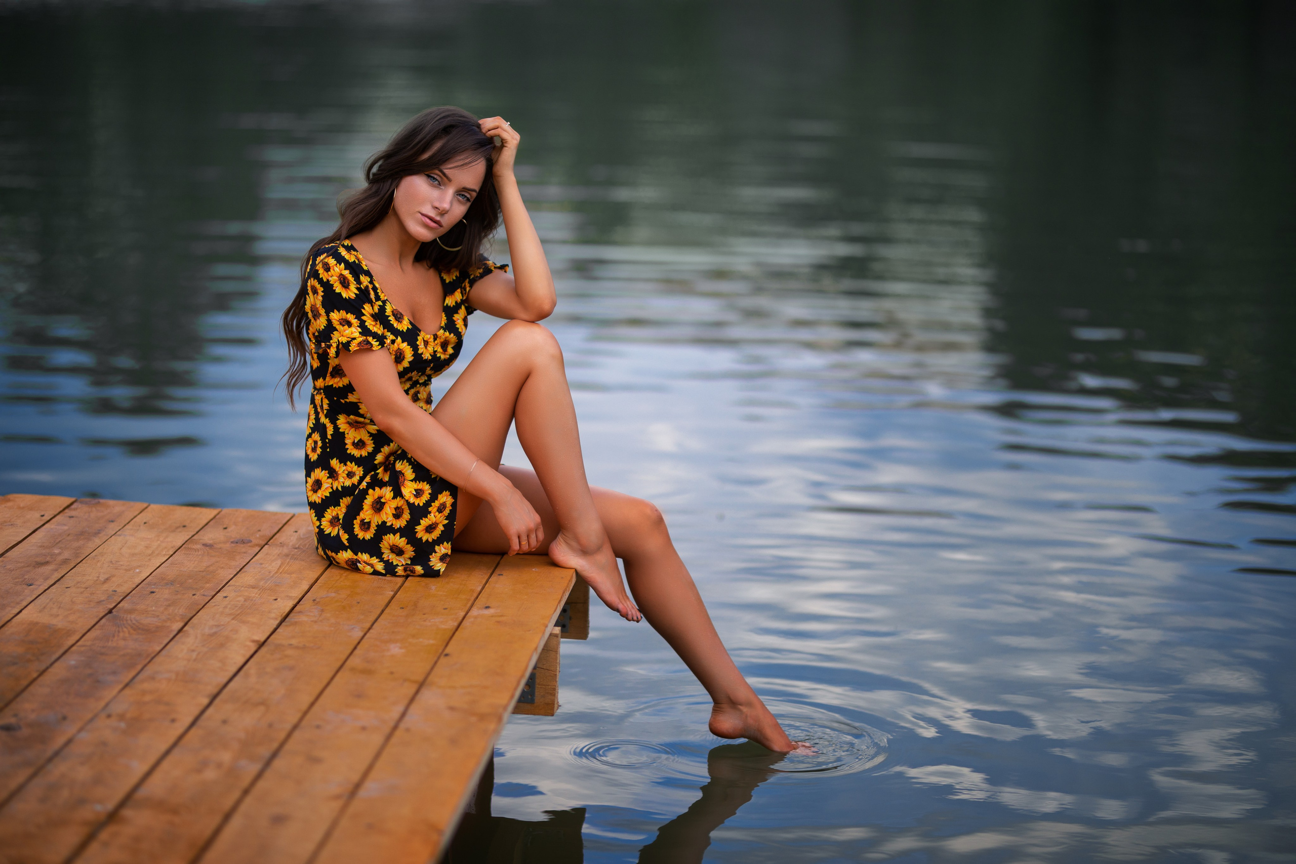 Летняя съемка с Екатериной на природе в парке Белый Колодец в формате для «себя»