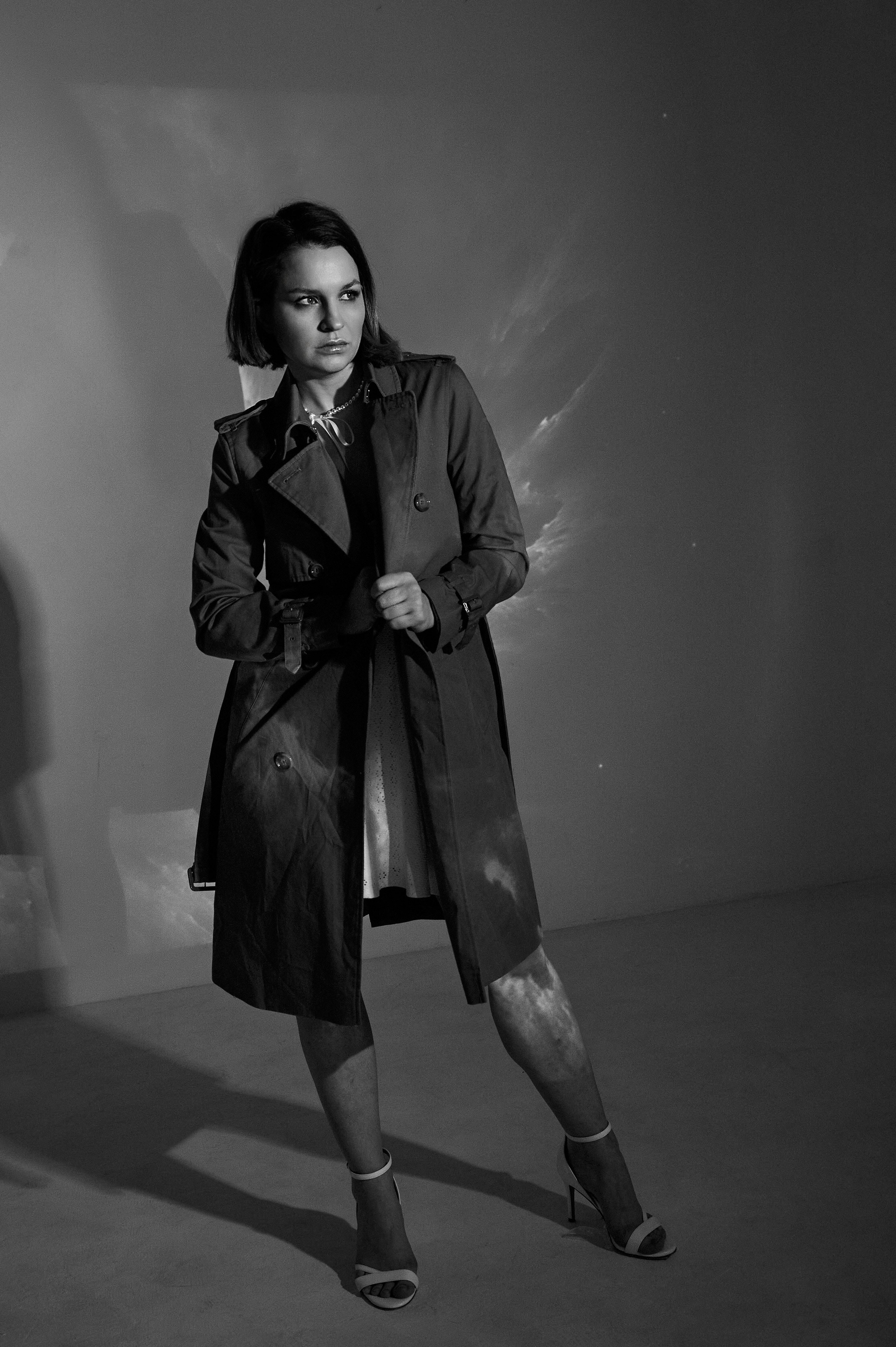 Фотосессия Ксении с проектором