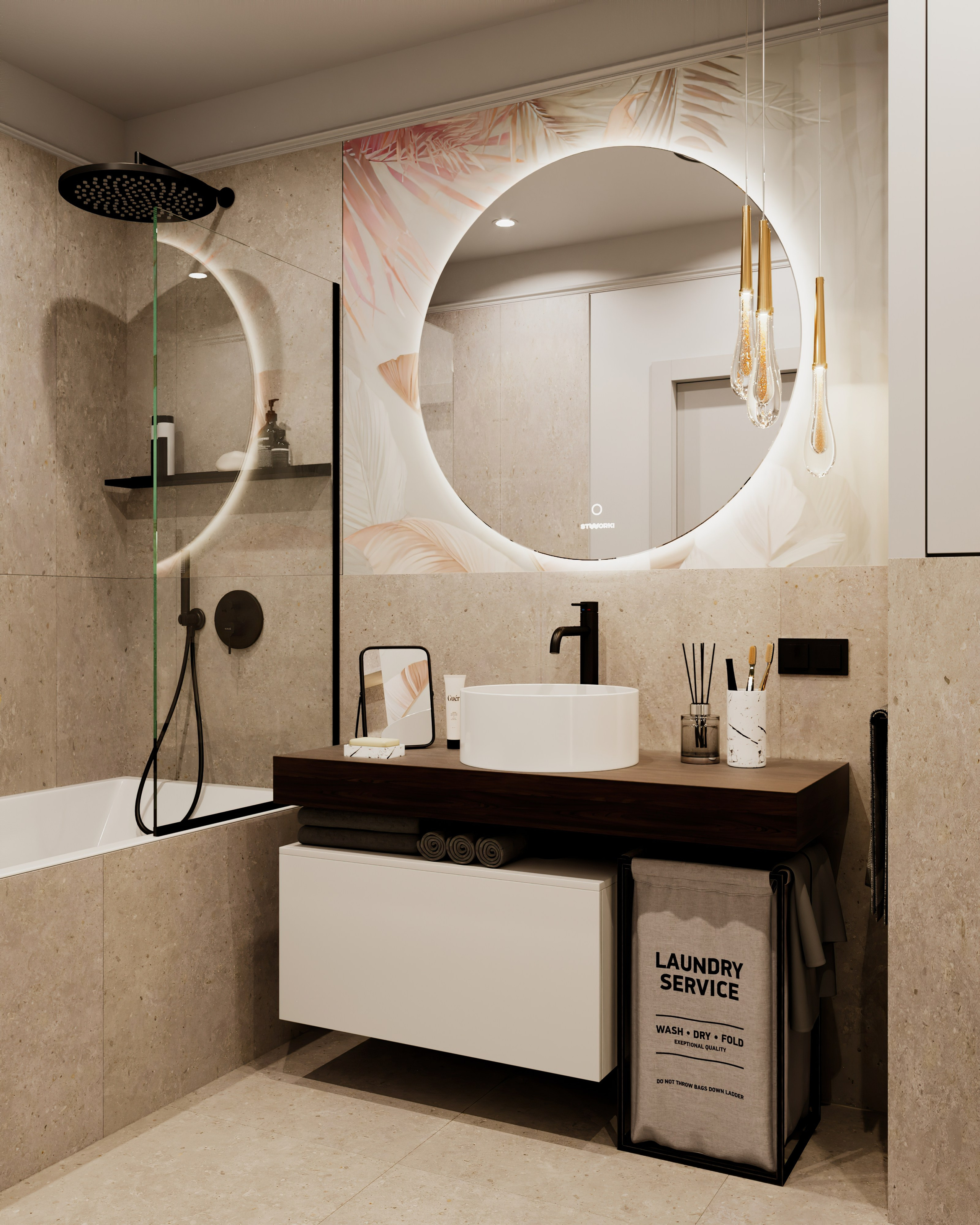 Санузел по проекту Мартыновой Н. и Бородиной Е. Визуализатор Векшина Елена