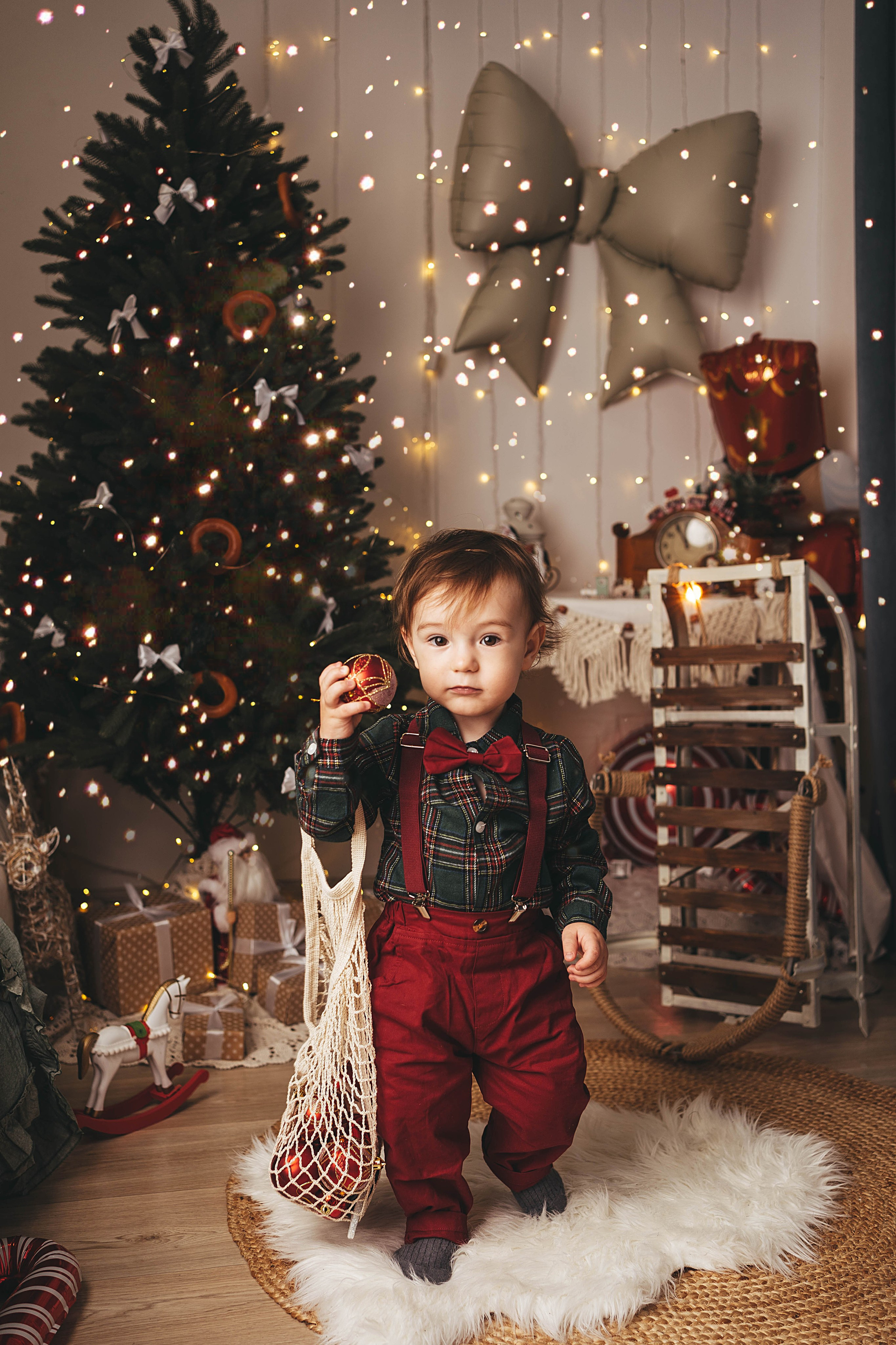 Новогодний фотопроект для малышей 2026. Семейный и детский фотограф новорожденных Ульяновск