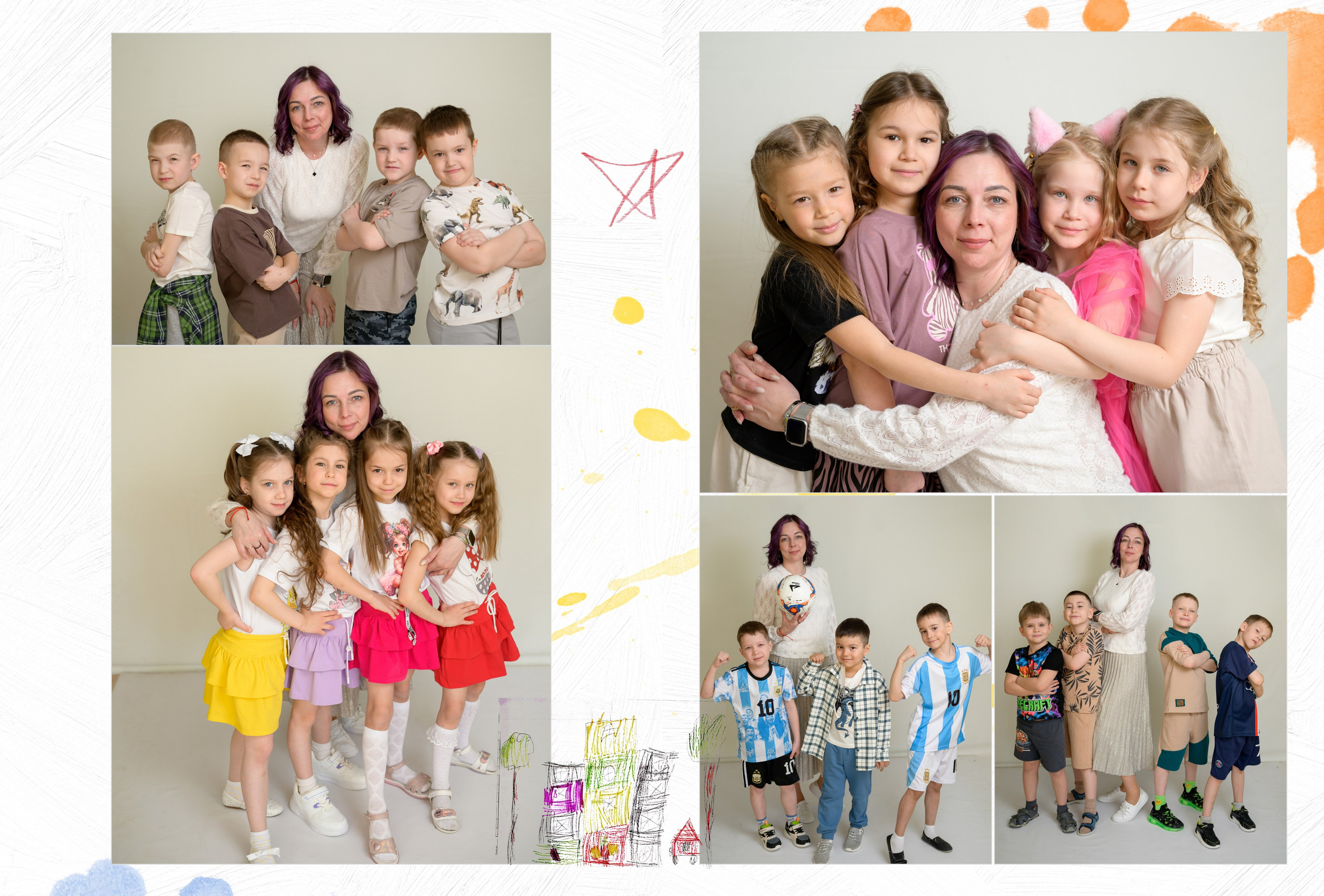 Д/с№ 3к3 группа «Фантазёры» (индивидуальный дизайн) + рисунки детей. Фотограф новорожденных, семейный детский в Тюмени Татьяна Морозова